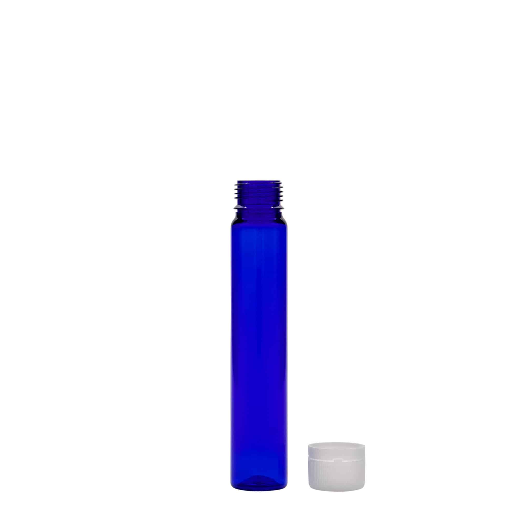 25 ml PET toruke, plastik, kuninglik sinine, suuava: kruvikork