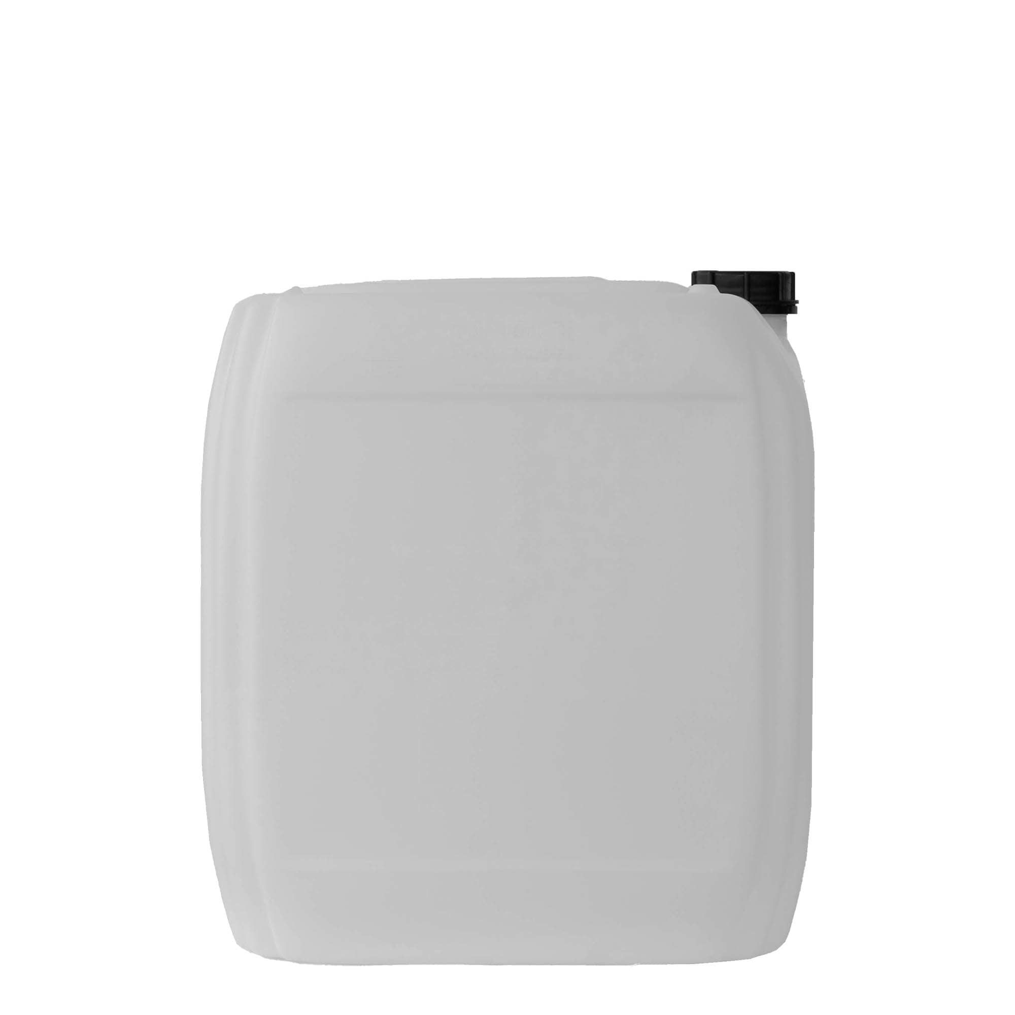 30 l kanister, ristkülikukujuline, HDPE-plast, loomulik värv, sulgur: ND 60