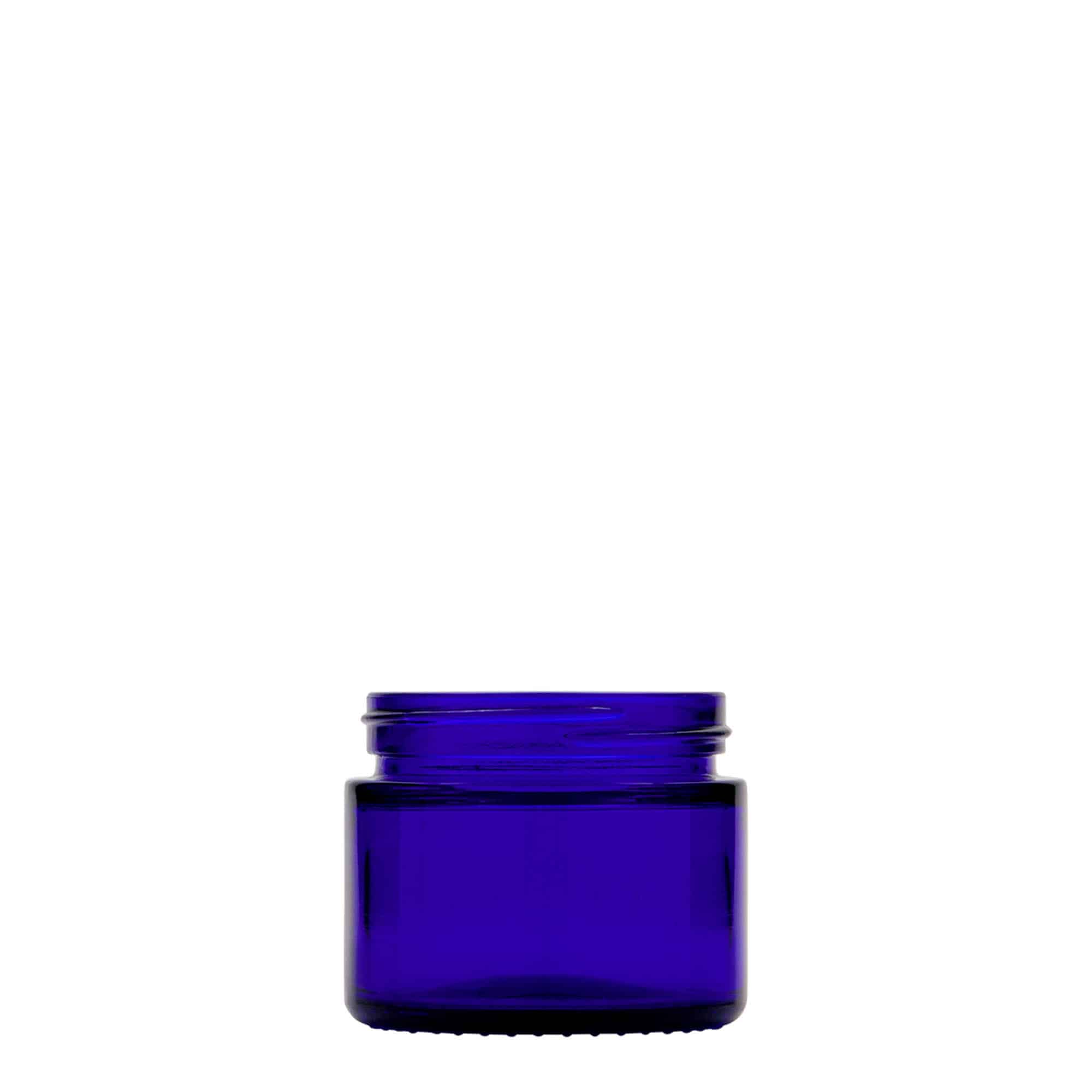 50 ml kosmeetikapurk 'Blue Edition', klaas, sügavsinine, sulgur: keeratav kork 50 ml kosmeetikapurk 'Blue Edition', klaas, sügavsinine, sulgur: keeratav kork