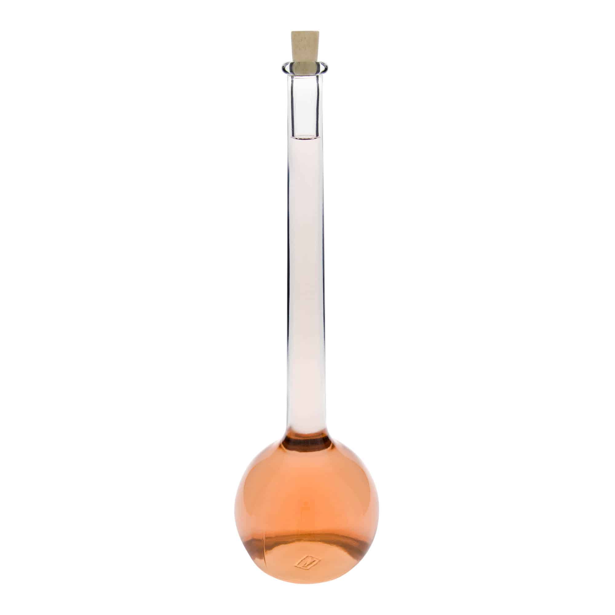 1.500 ml klaaspudel 'Tulipano', ava: kork