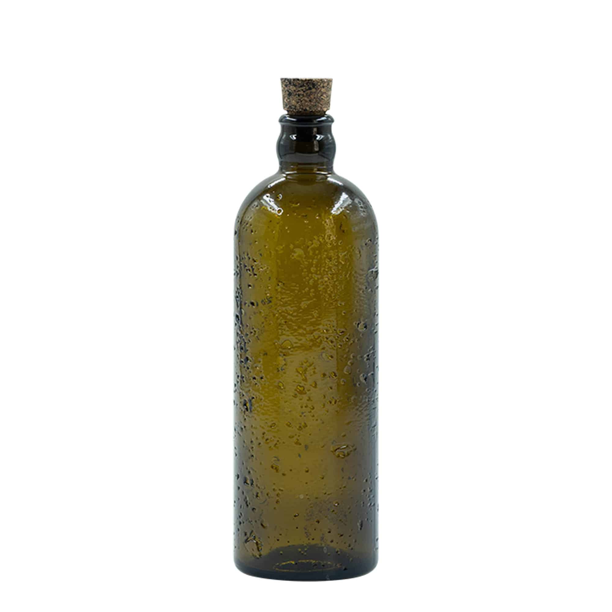 500 ml Wildly Crafted klaaspudel 'Bobby Jr', pruun, sulgur: kork