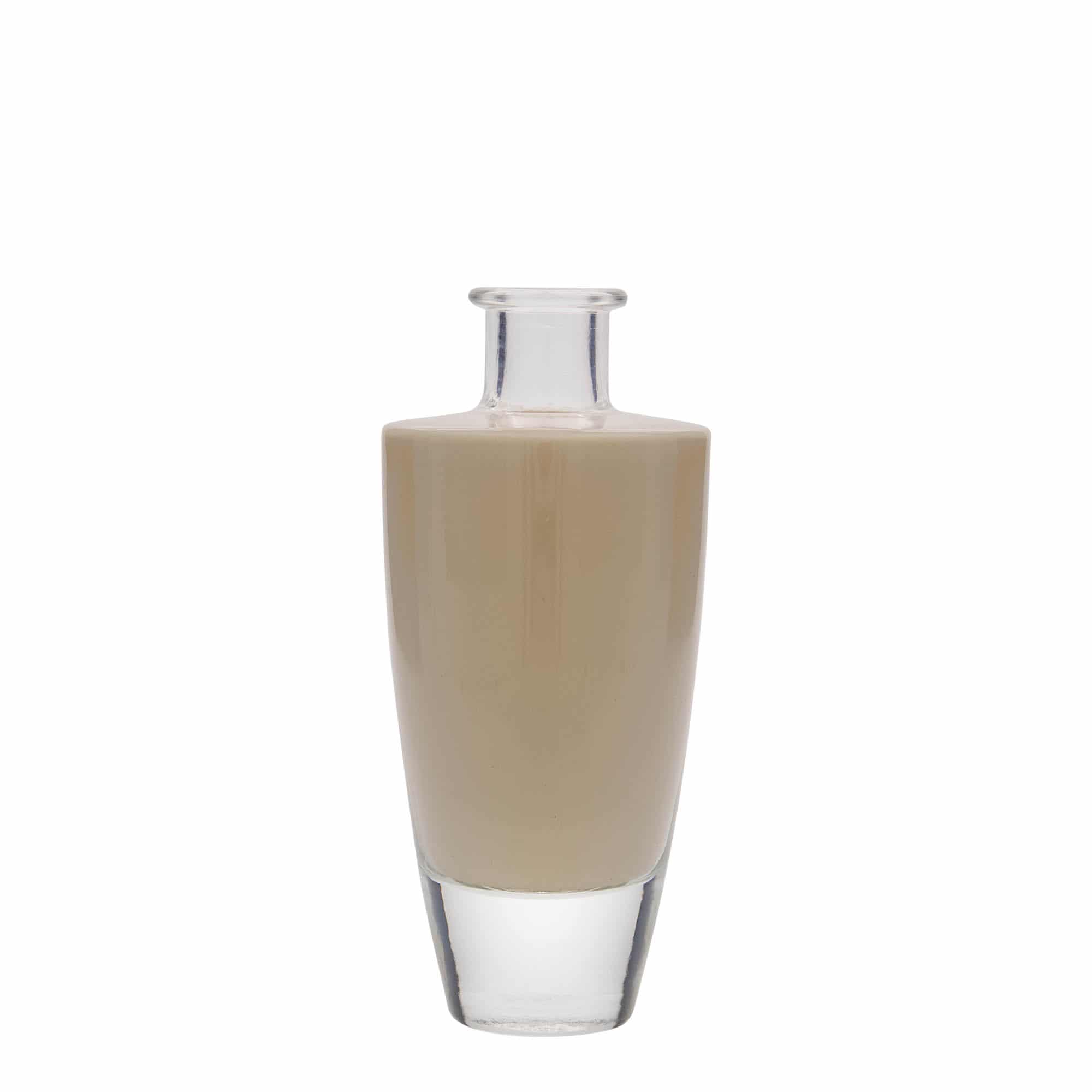 200 ml klaaspudel 'Vanessa', ovaalne, suuava: kork