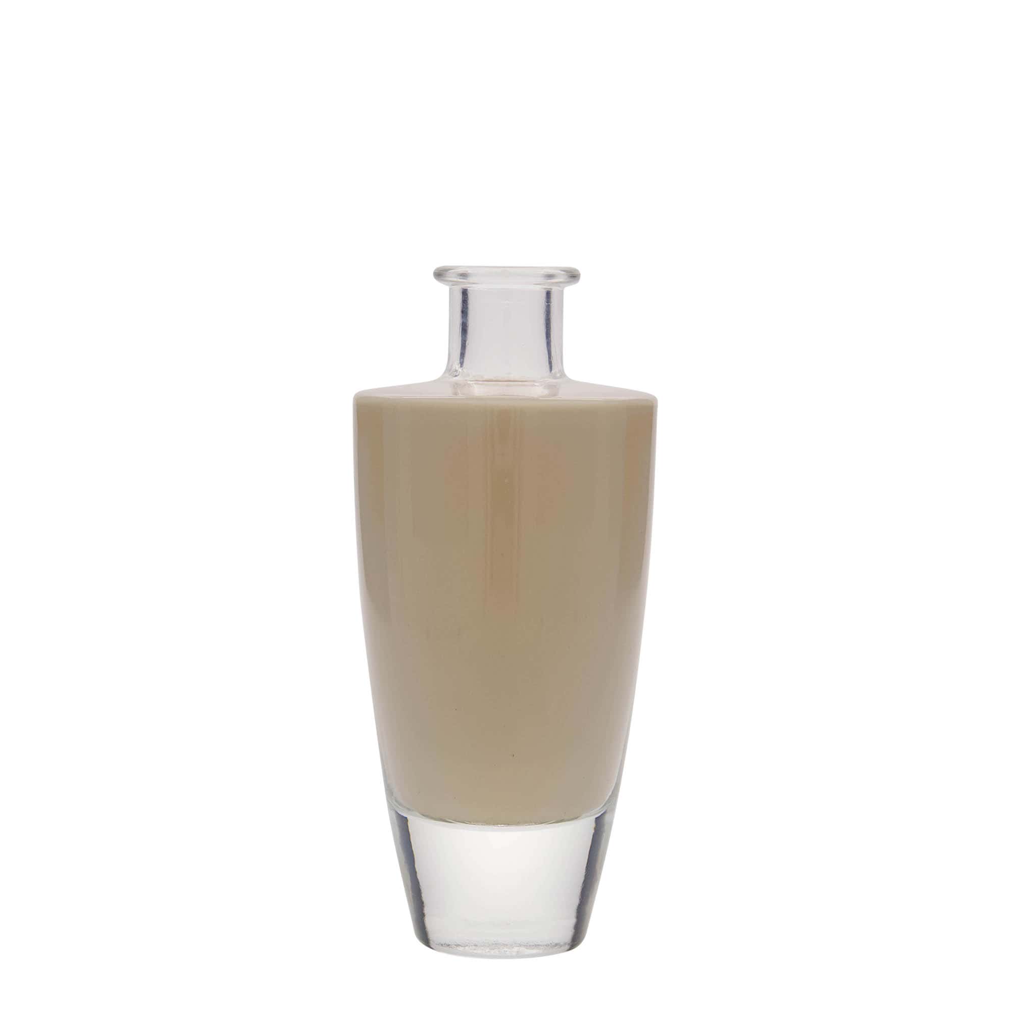 200 ml klaaspudel 'Vanessa', ovaalne, suuava: kork