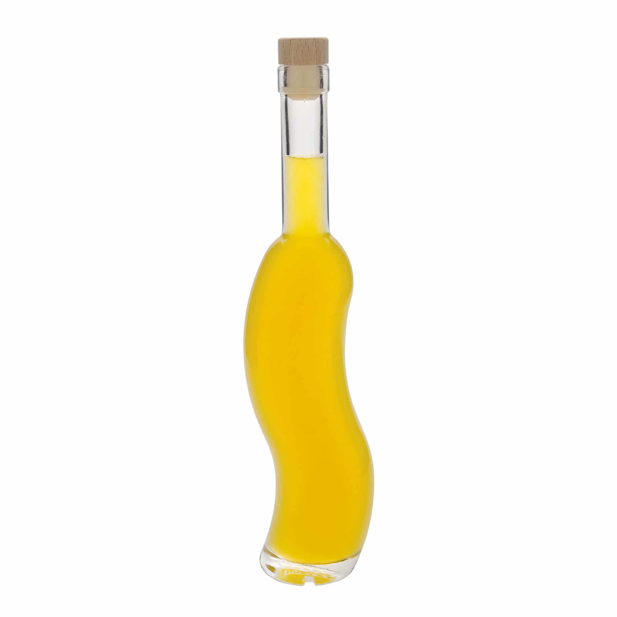 350 ml klaaspudel 'La-Ola', poolümar, sulgur: kork