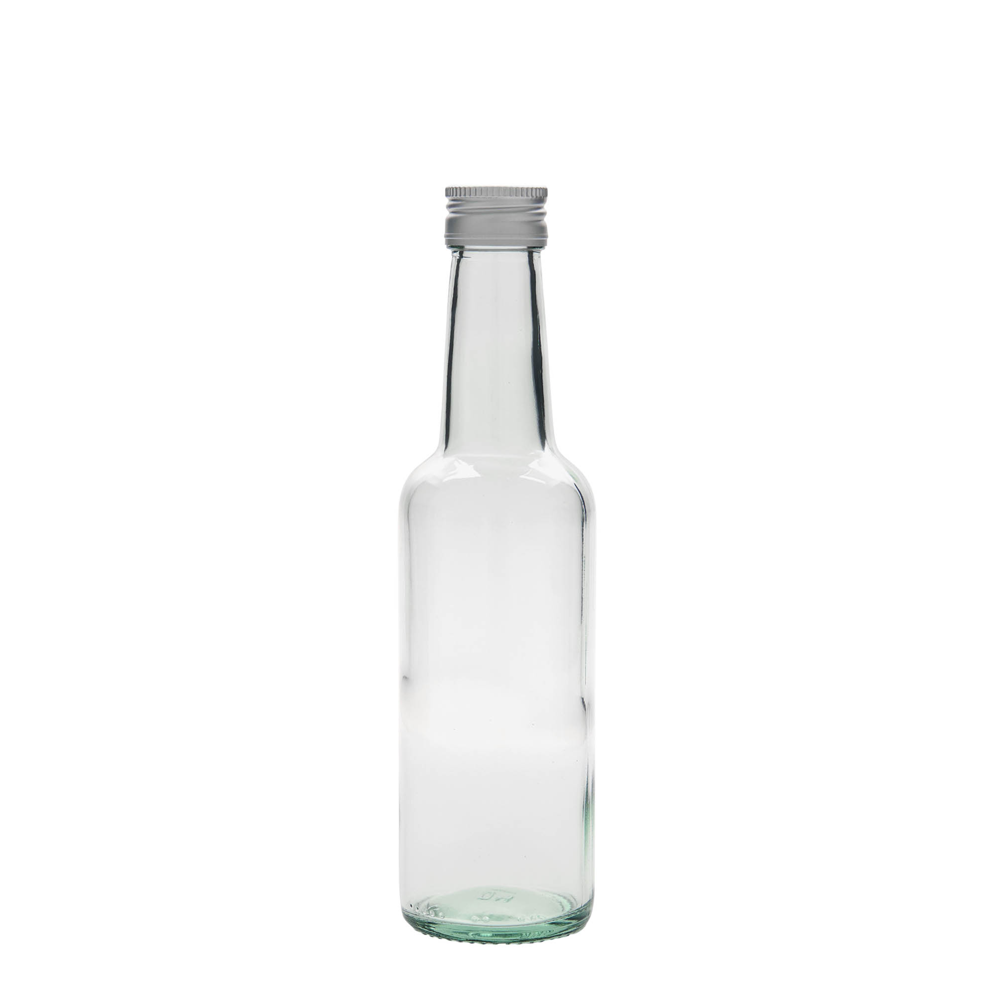 250 ml klaaspudel sirge kaelaga, avaus: PP 28