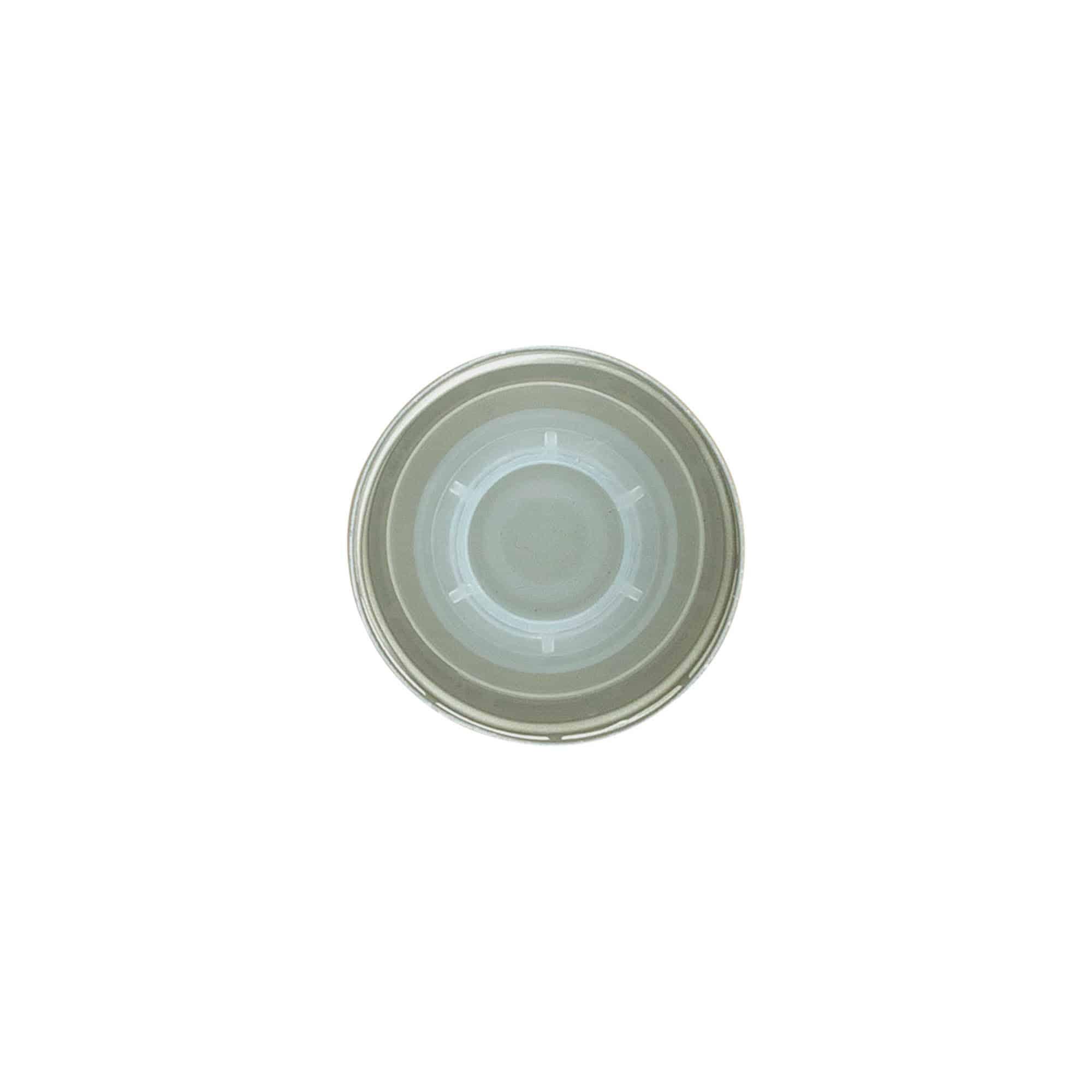 Kruviga kork valamisotsikuga, metall-plastik, kuldne, sobib avale: PP 31,5