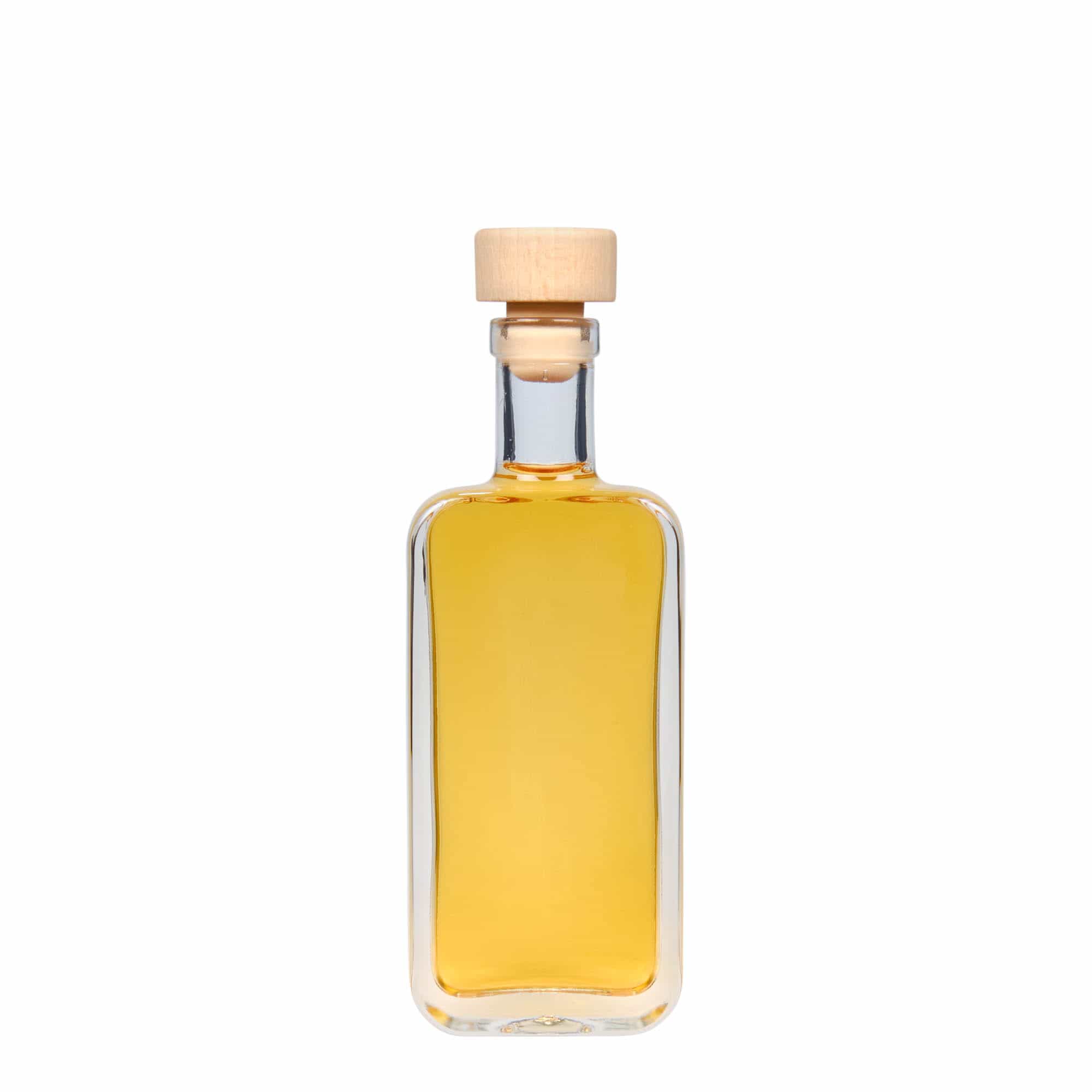 100 ml klaaspudel 'Nice', ristkülikukujuline, sulgur: kork