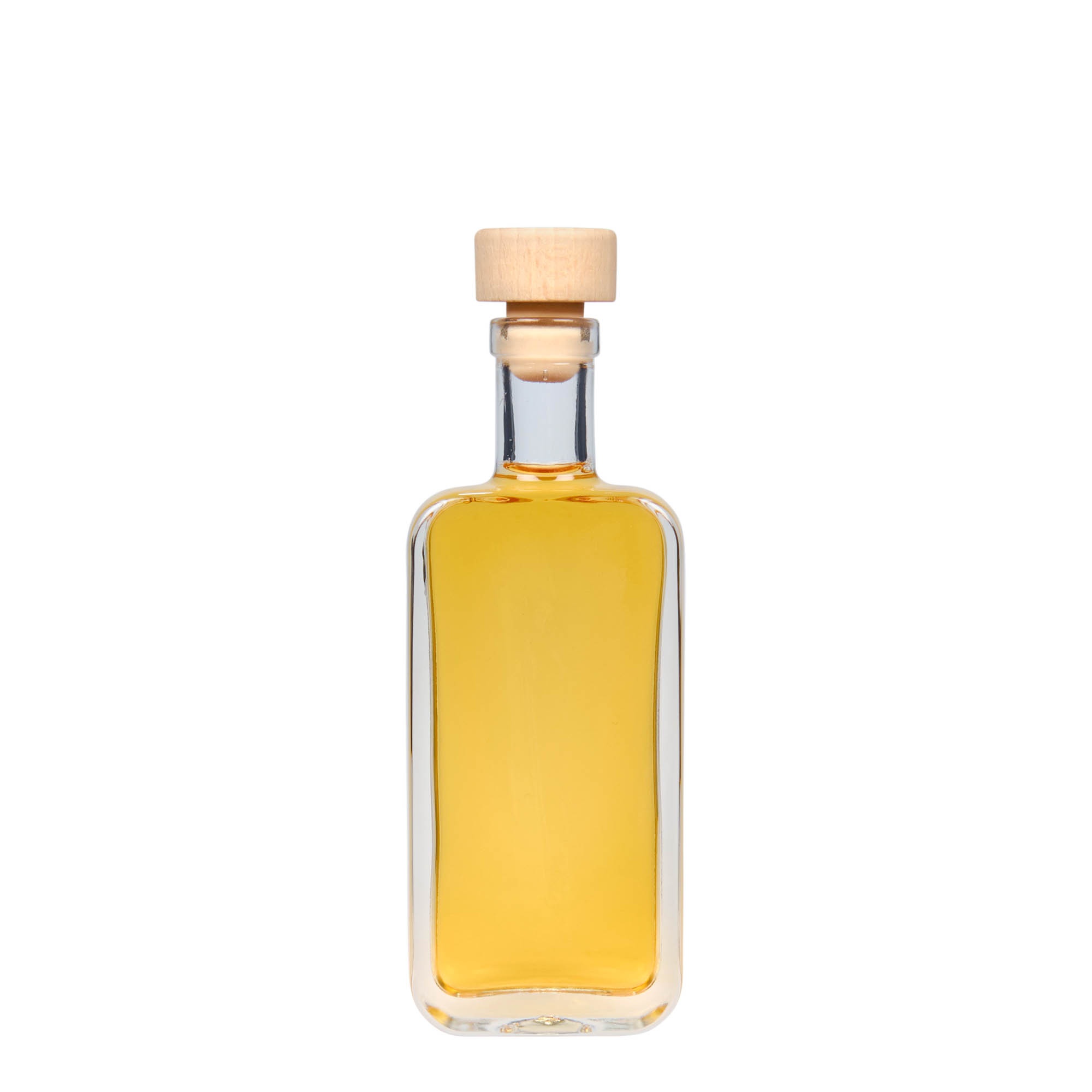100 ml klaaspudel 'Nice', ristkülikukujuline, ava: kork
