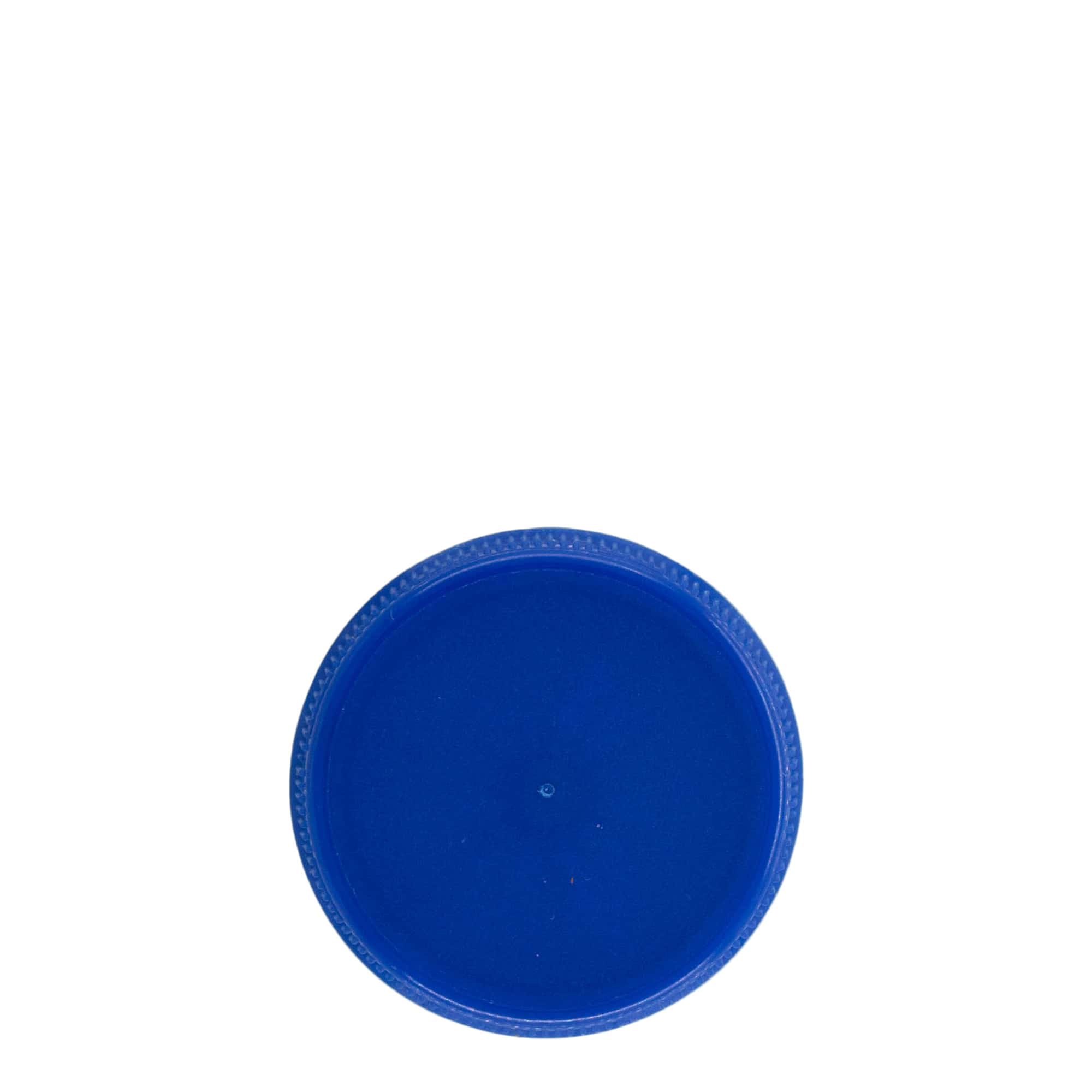 Keeratav kork kahe algusega keermega, PE-plast, sinine, sulguri tüüp: PET 38 mm