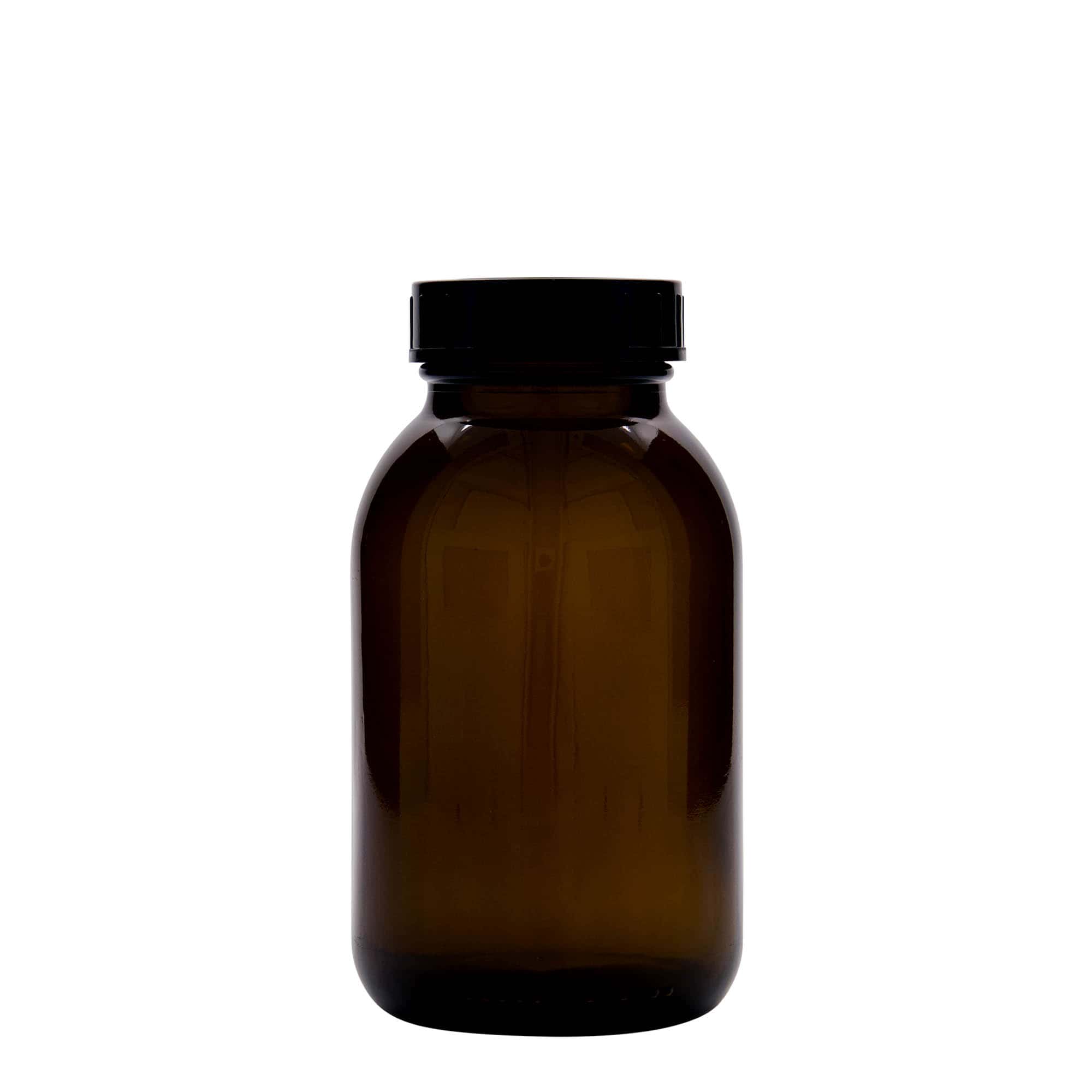 500 ml laia kaelaga purk, pruun, sulgur: DIN 55
