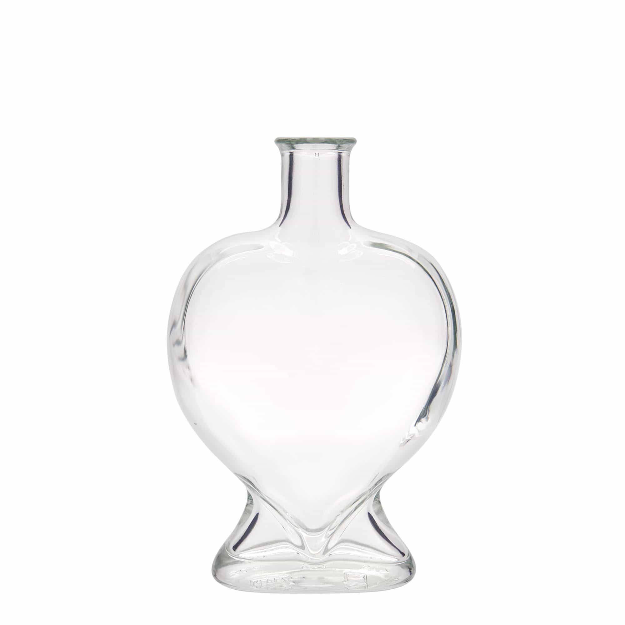 500 ml klaaspudel 'Süda', sulgur: kork