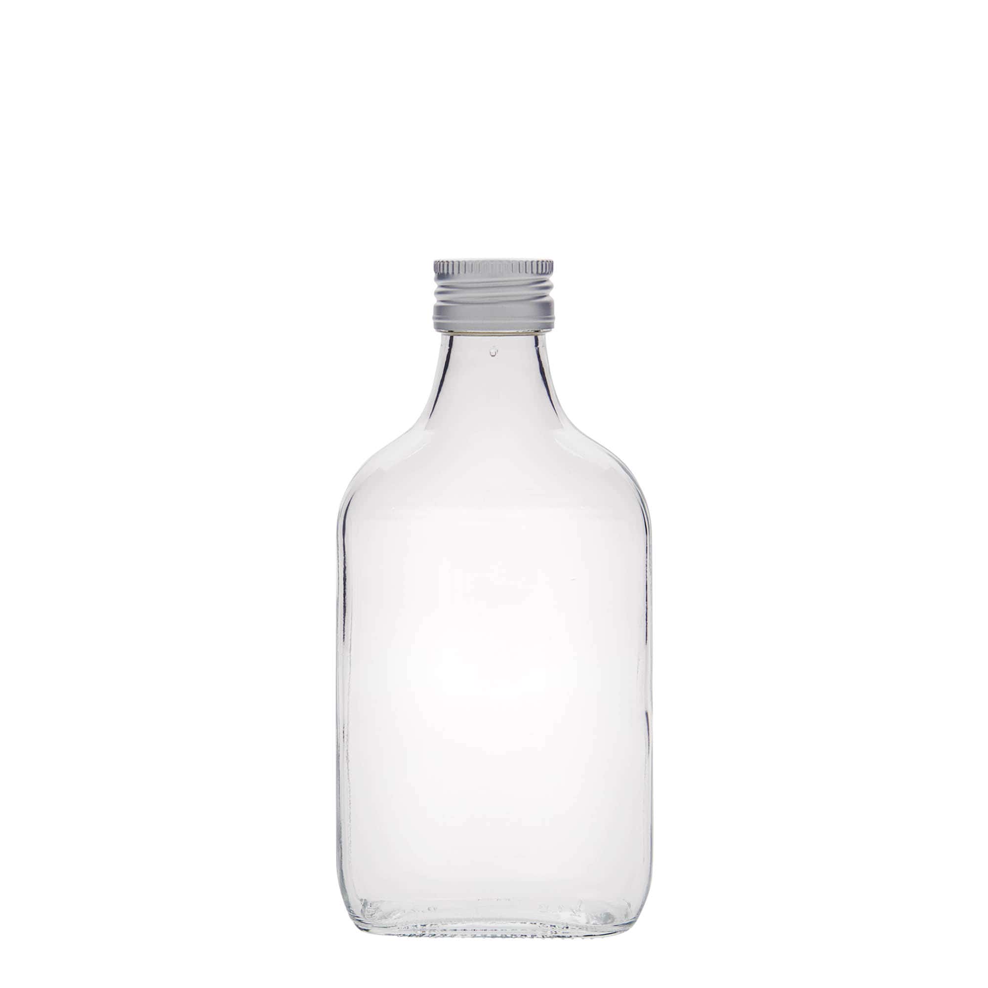200 ml taskupudel, ristkülikukujuline, klaas, suuava: PP 28