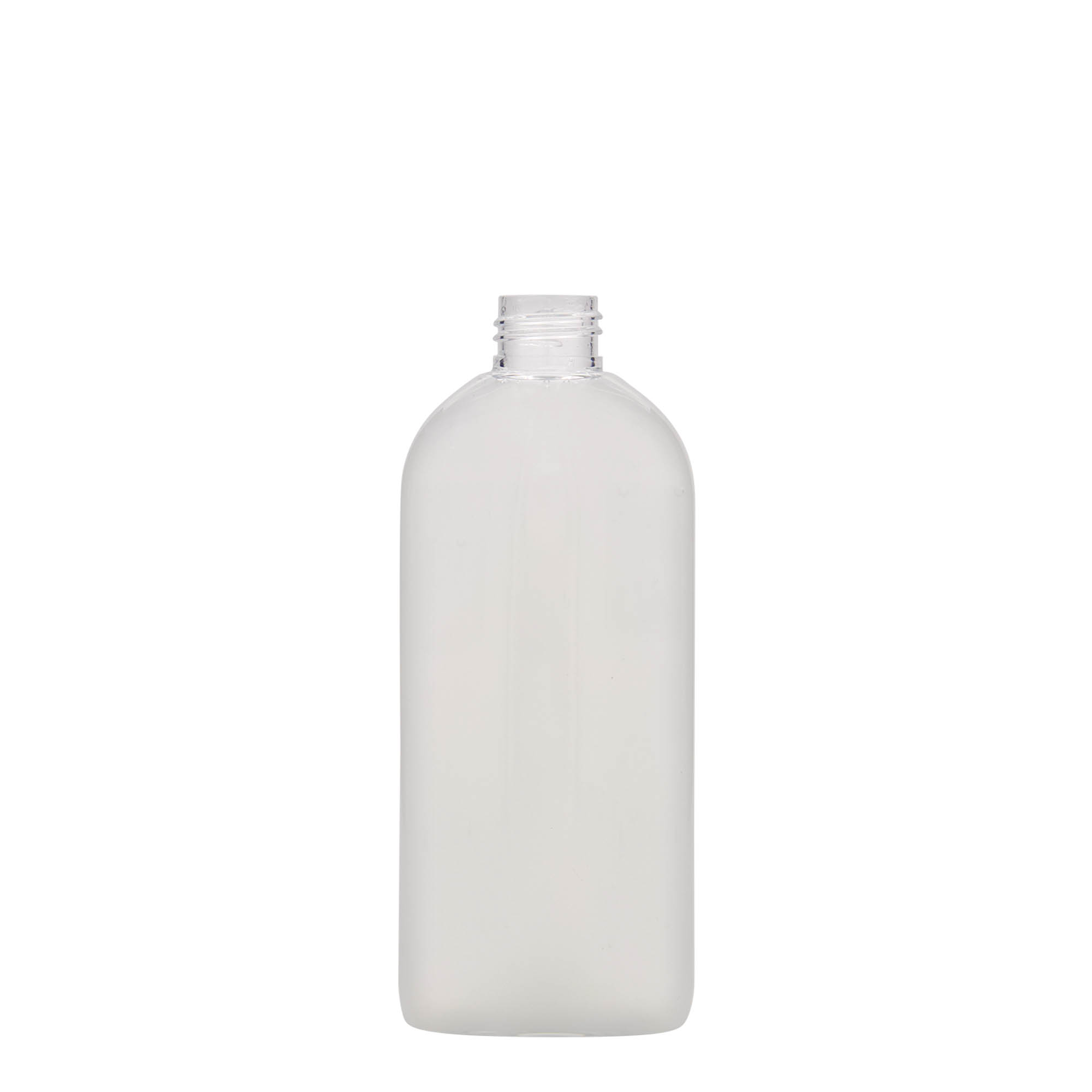 250 ml PET-pudel 'Iris', ovaalne, plastik, kael: 24/410