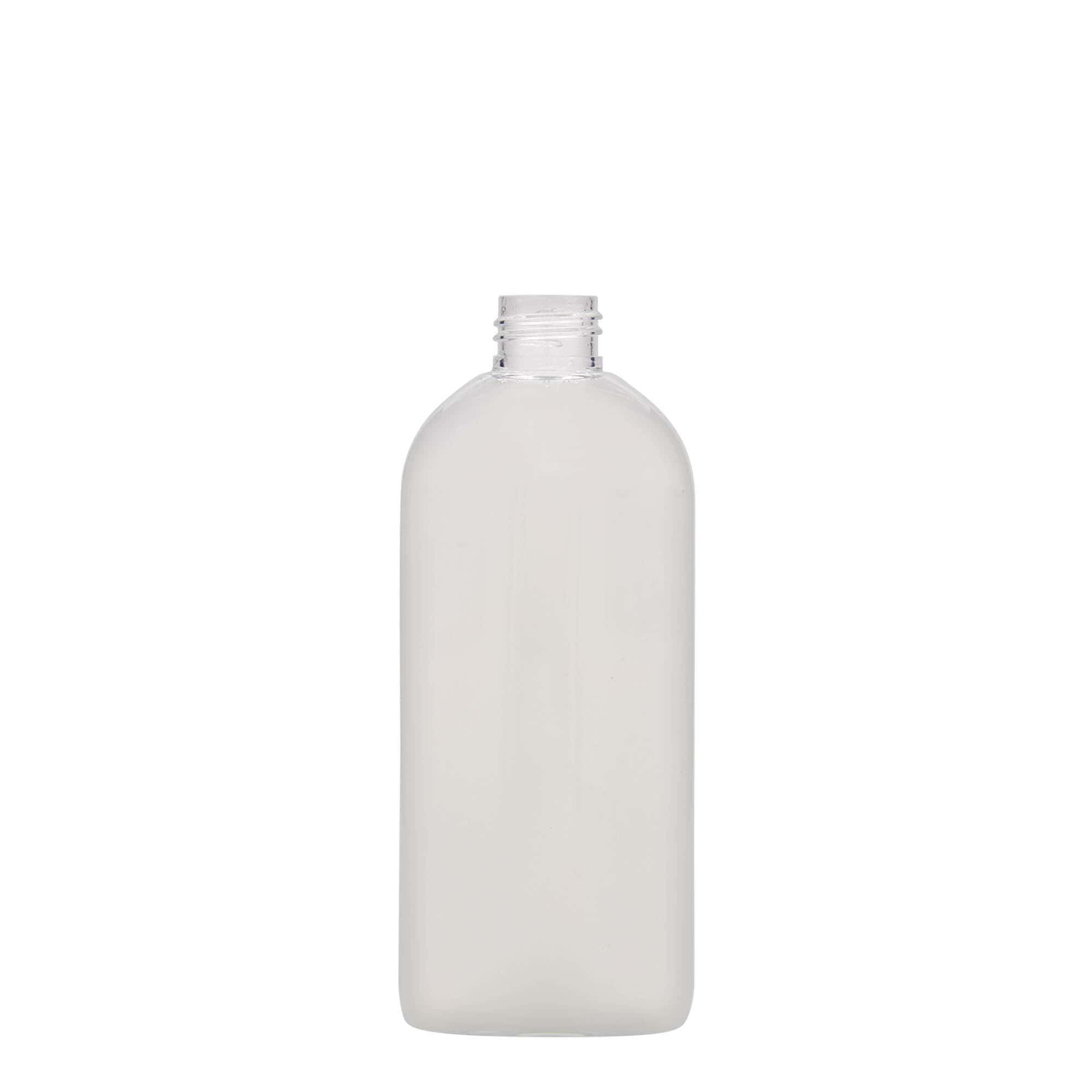 250 ml PET-pudel 'Iris', ovaalne, plastik, kael: 24/410