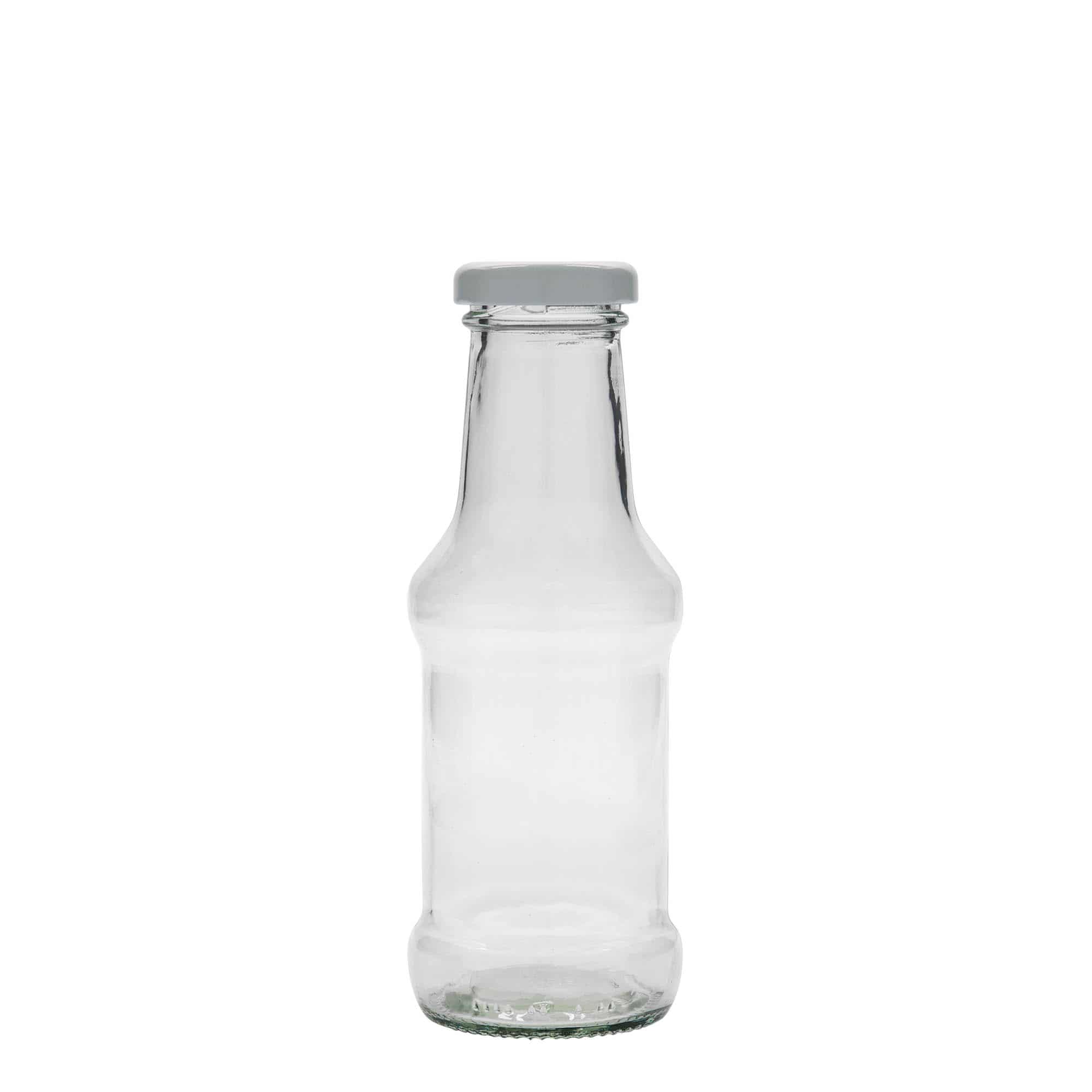 250 ml kastmepudel, klaas, sulgur: twist-off (TO 38)