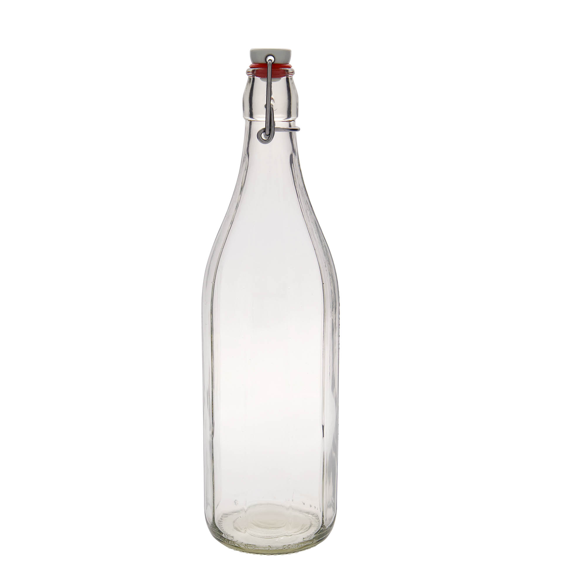 1.000 ml klaaspudel „Bravo“, kümnekandiline, avale: klambrikork 1.000 ml klaaspudel „Bravo“, kümnekandiline, avale: klambrikork