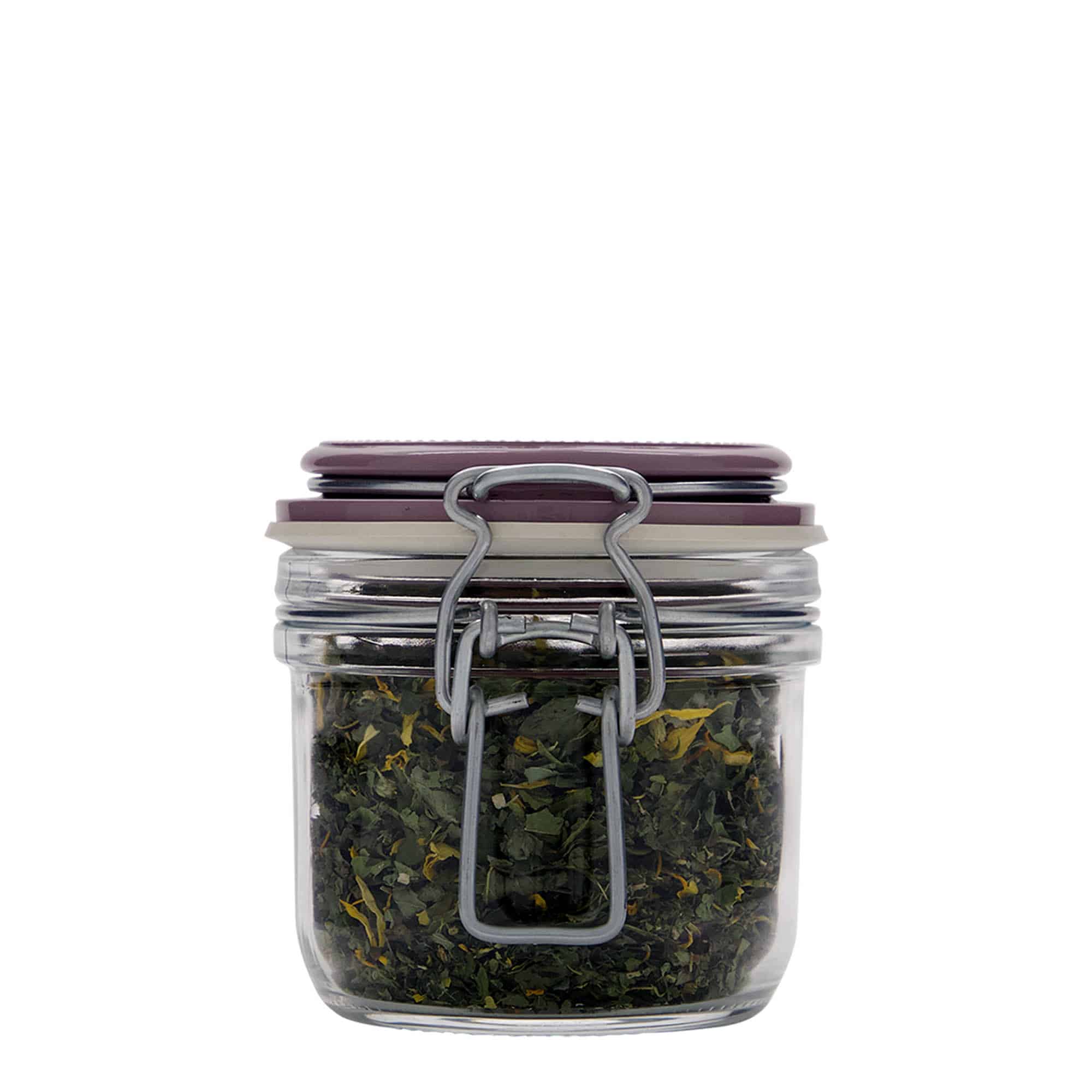 200 ml traatkaanega purk 'Fido', violetne, sulgur: traatkaas