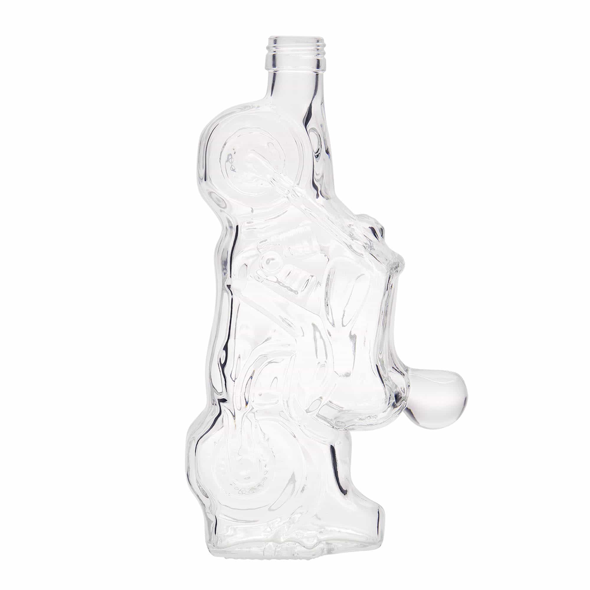 350 ml klaaspudel 'Mootorratas', sulgur: PP 28