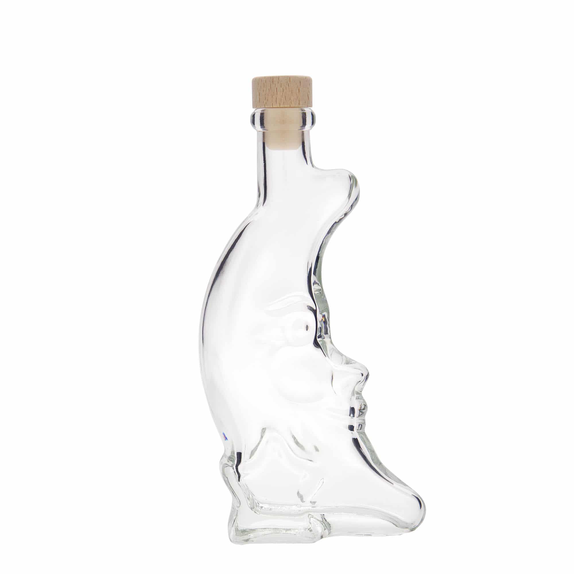 200 ml klaaspudel 'Kuu', sulgur: kork