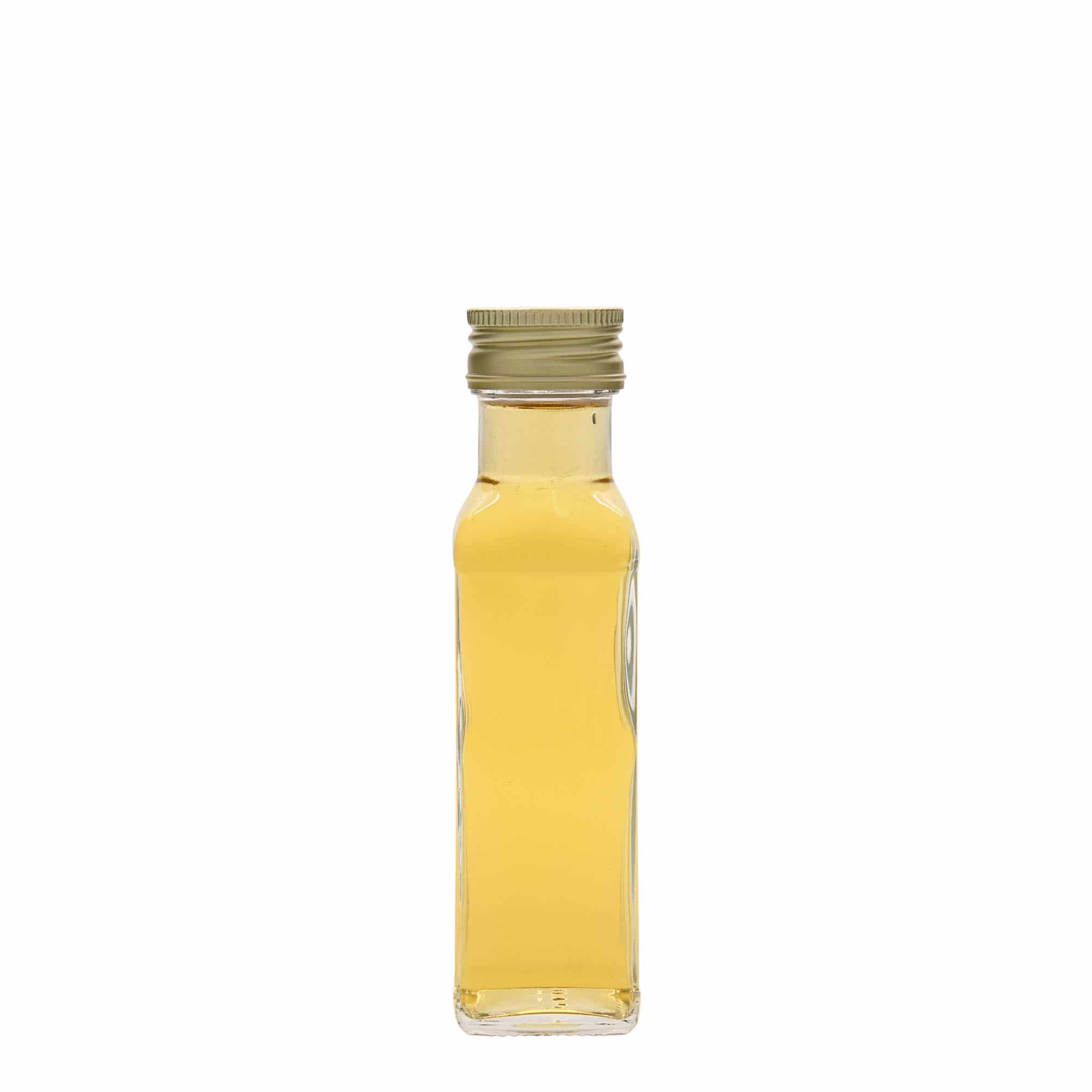 100 ml klaaspudel 'Marasca', ruudukujuline, sulgur: PP 31,5
