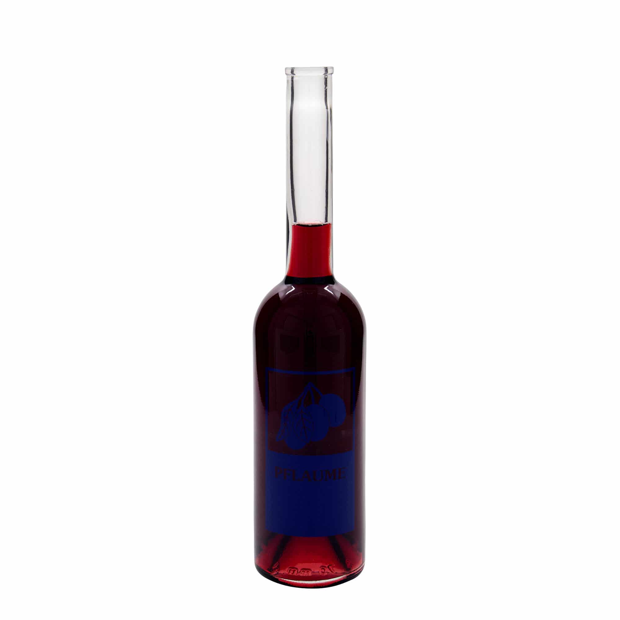 500 ml klaaspudel „Opera“, motiiv: ploom, avale: kork
