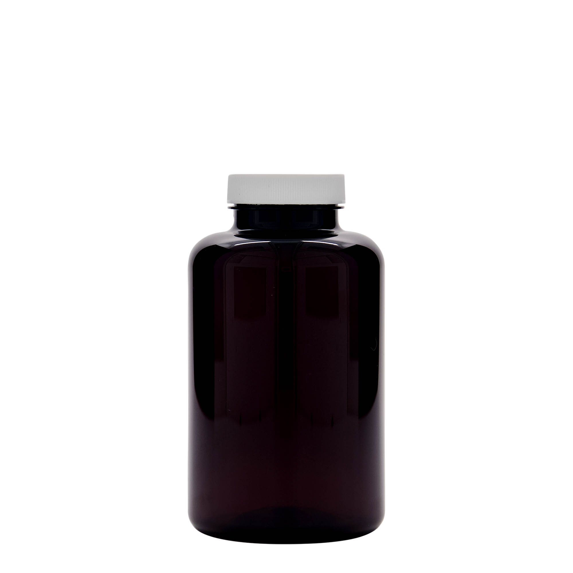 500 ml PET-purk, plastik, pruun, ava: 45/400