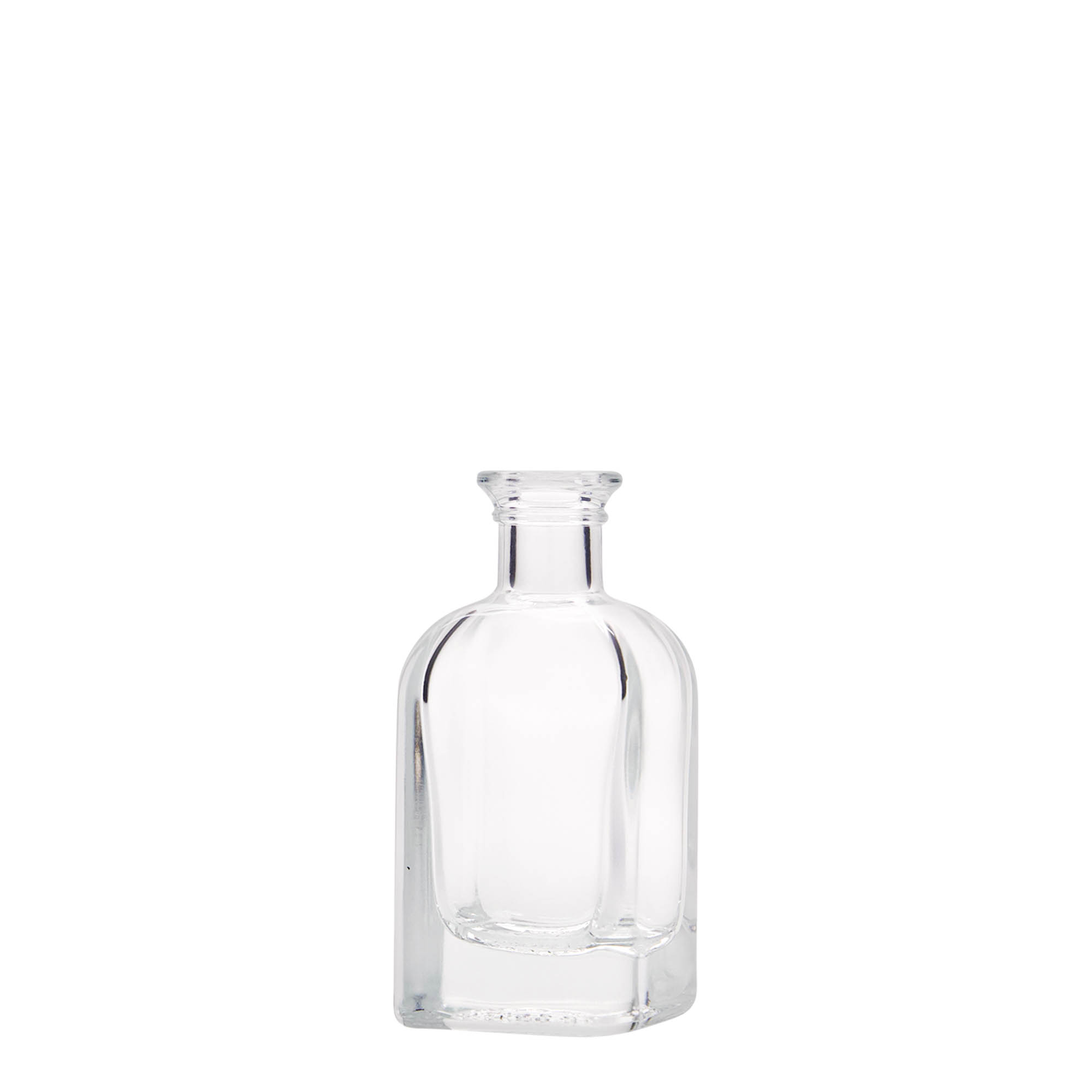 40 ml klaasist apteegipudel 'Carré', ruudukujuline, sulgur: kork