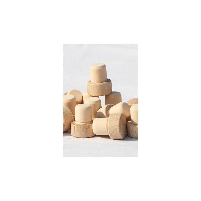 Tõmmatav kork 16 mm, plast-puit, mitmevärviline, sulguri tüüp: kork