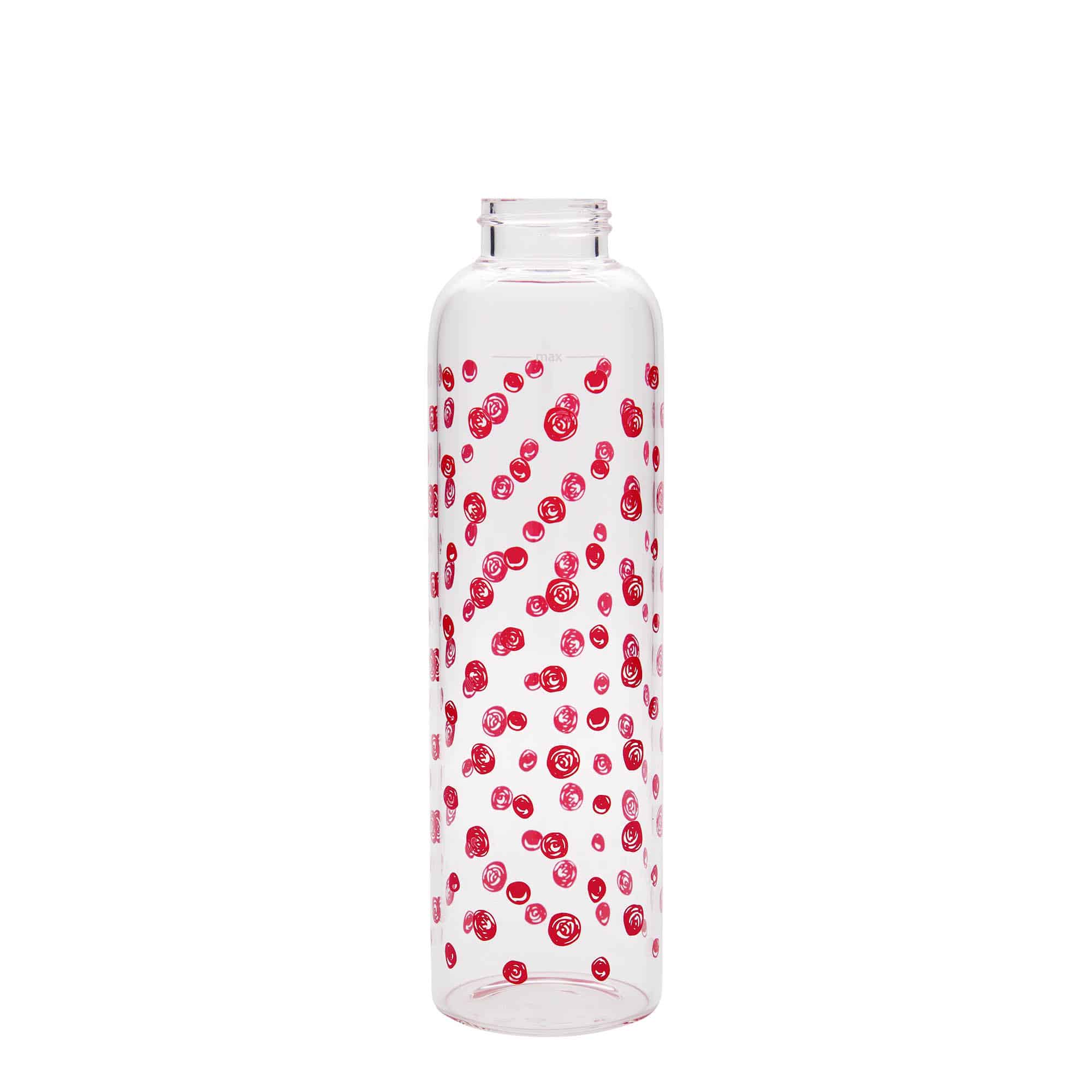 500 ml joogipudel 'Perseus', motiiv: punased täpid, sulgur: keeratav kork 500 ml joogipudel 'Perseus', motiiv: punased täpid, sulgur: keeratav kork