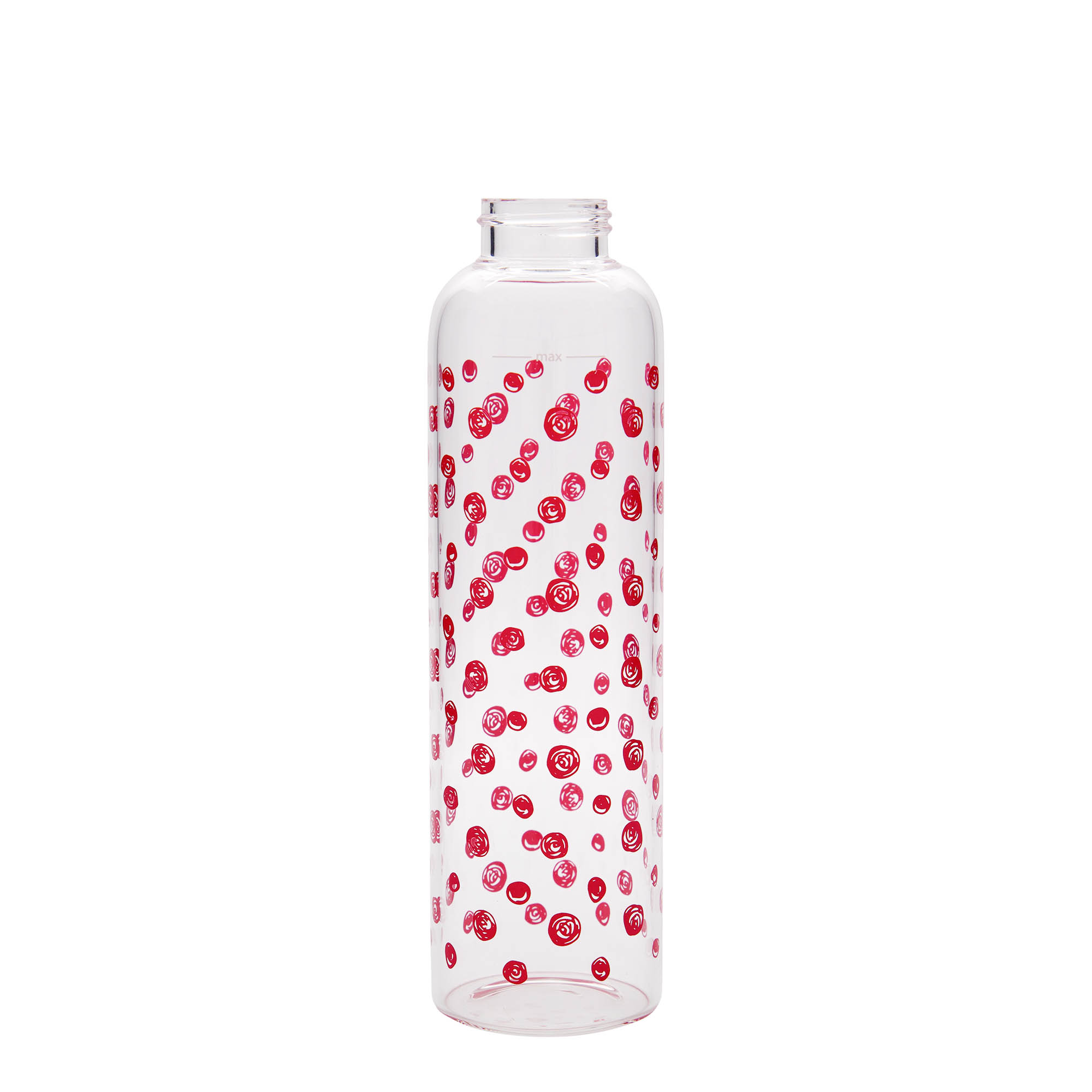500 ml joogipudel 'Perseus - Punased täpid', suuosa: kruvikork
