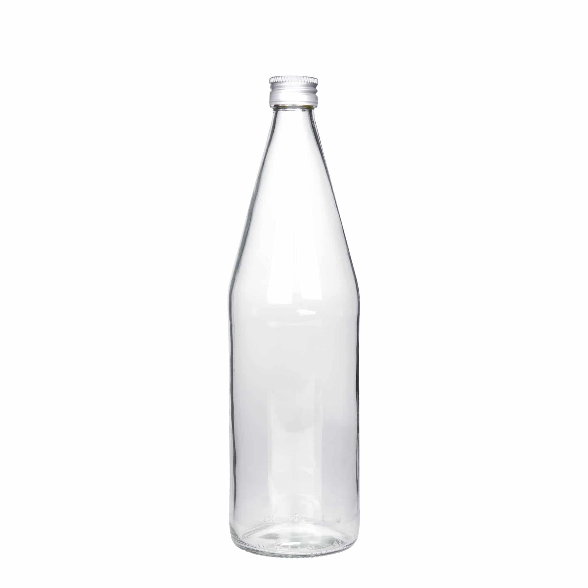 750 ml universaalpudel porgandikujuline, klaas, suuava: PP 28