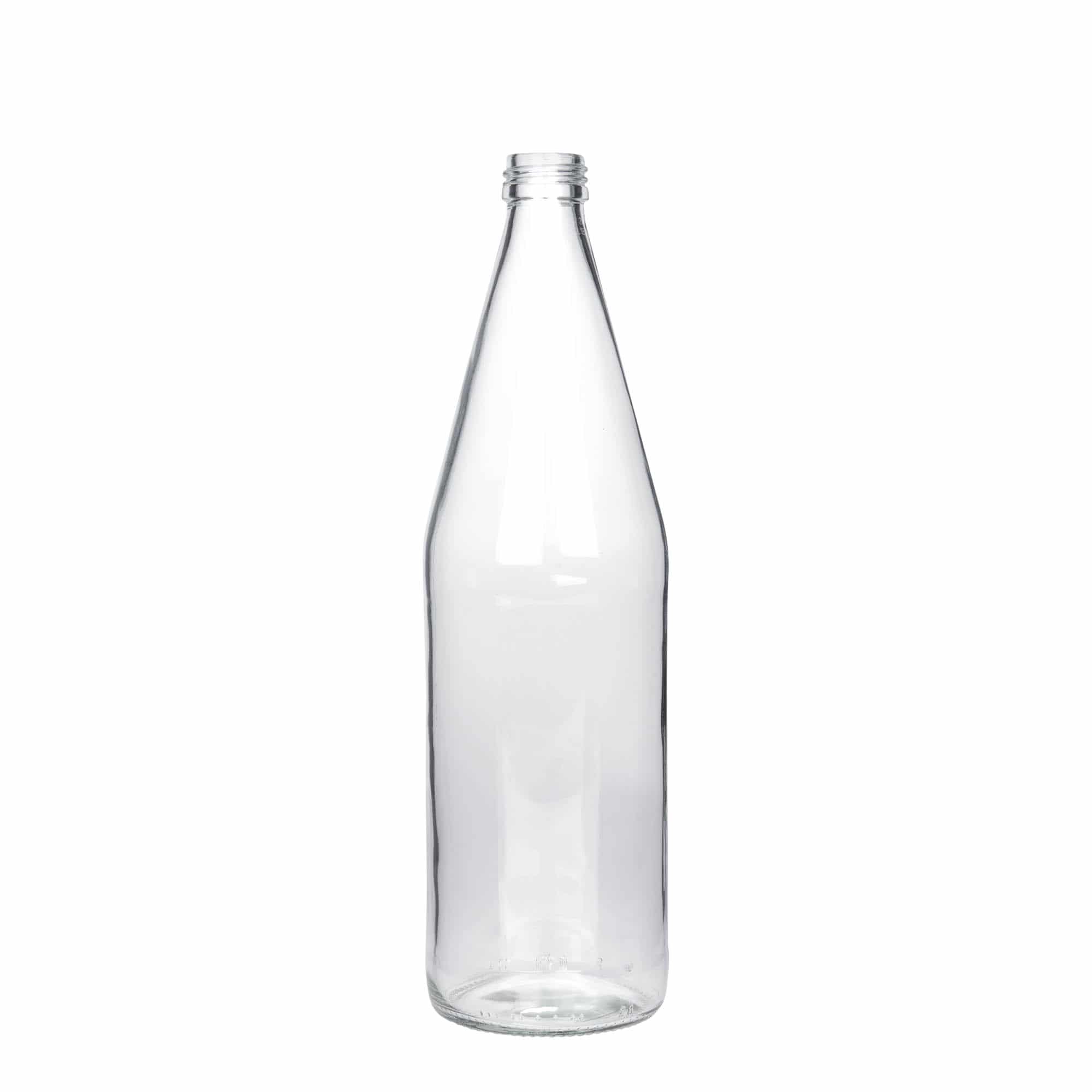 750 ml universaalpudel porgandikujuline, klaas, suuava: PP 28
