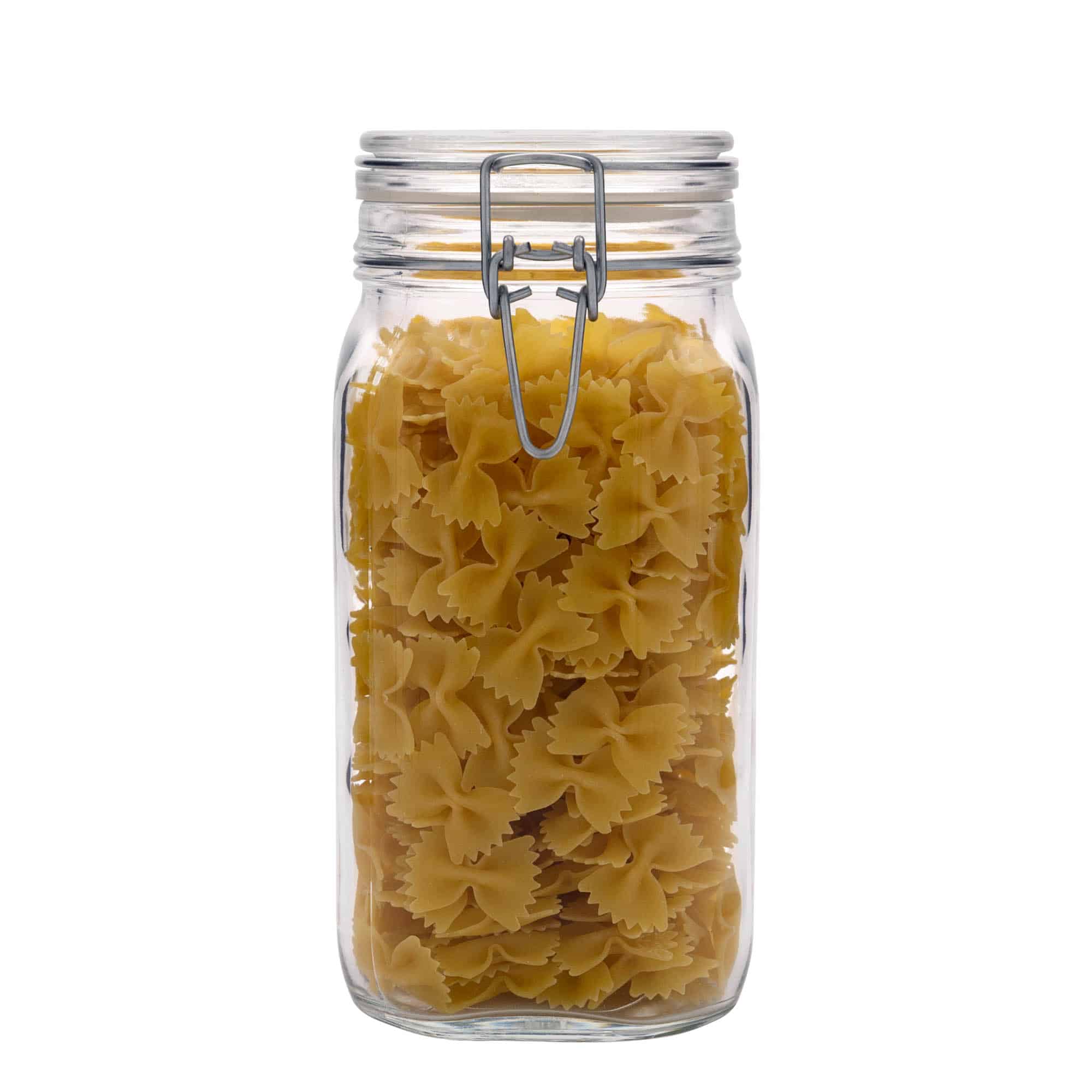 1500 ml traatkaanega purk 'Fido', ruudukujuline, sulgur: traatkaas