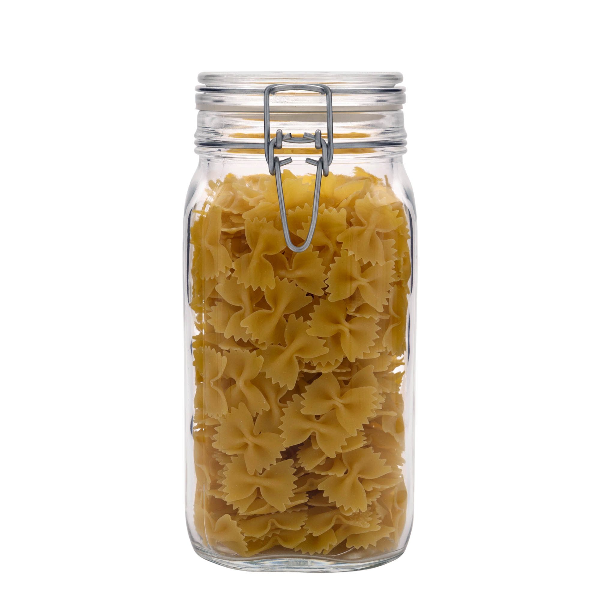 1500 ml traatkaanega purk 'Fido', ruudukujuline, sulgur: traatkaas