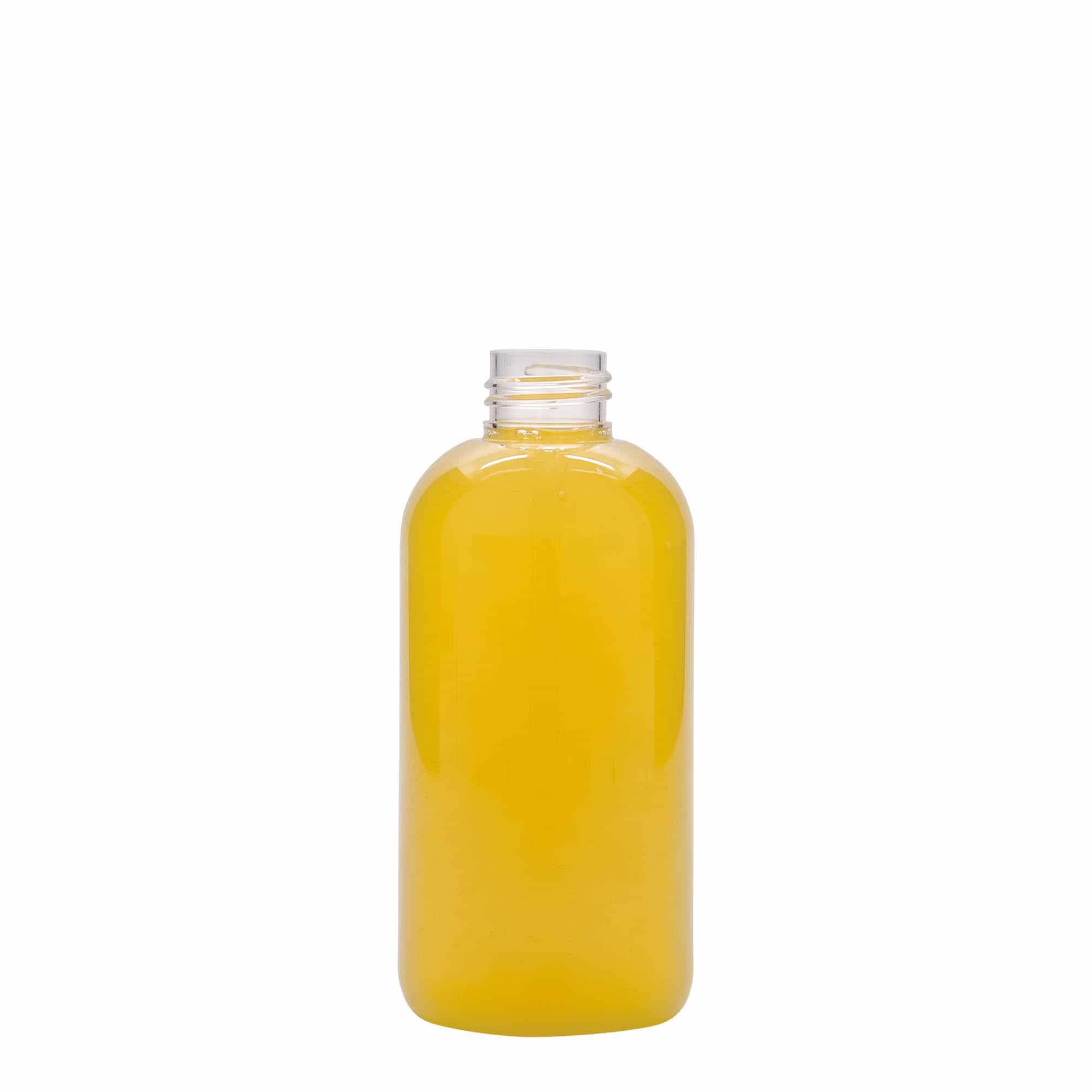 200 ml PET-pudel 'Boston', plast, sulgur: GPI 24/410