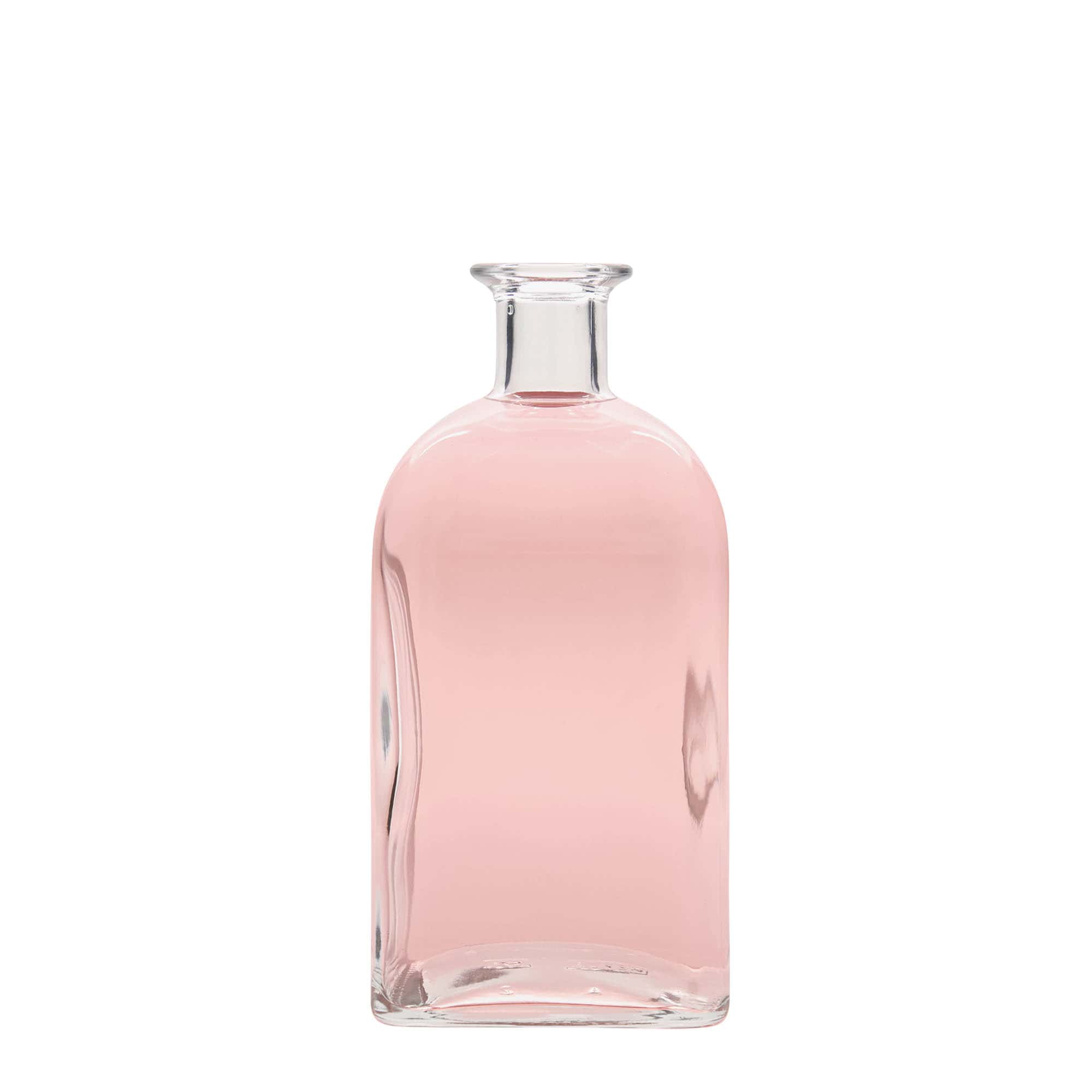 700 ml klaaspudel Apotheker Carré, ruudukujuline, suuava: kork
