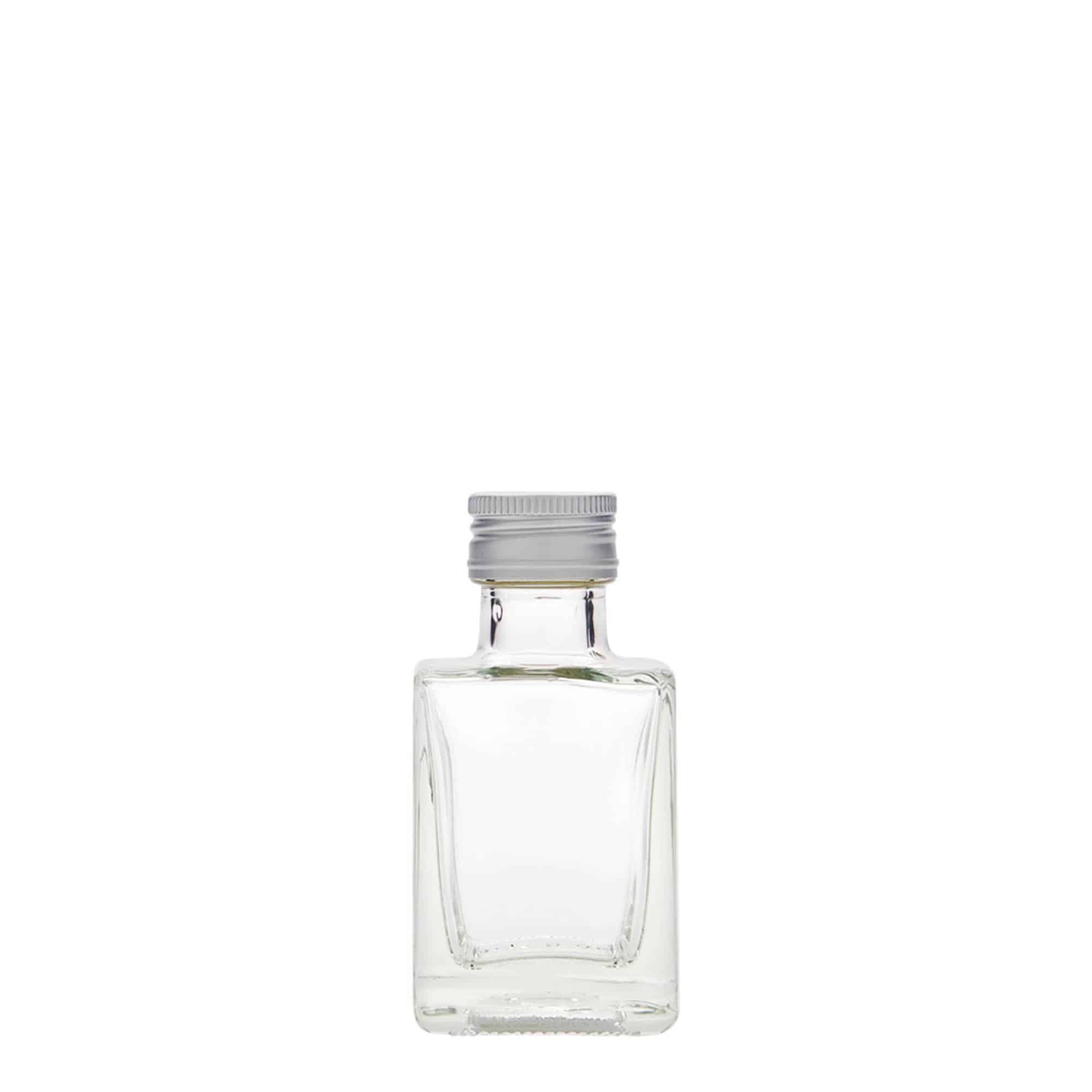 50 ml klaaspudel „Cube“, ruudukujuline, avale: PP 24