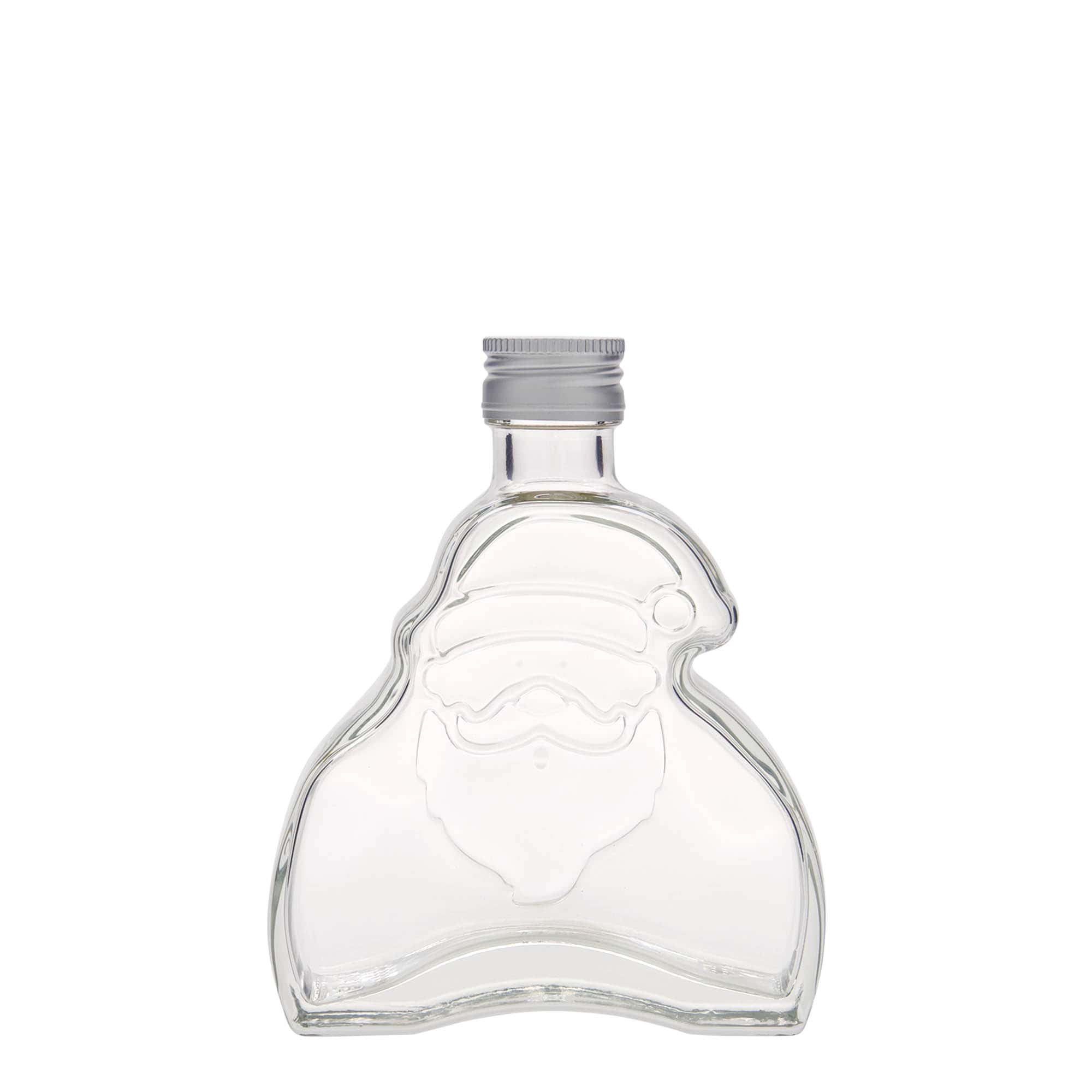 200 ml klaaspudel 'Jõuluvana', sulgur: PP 28