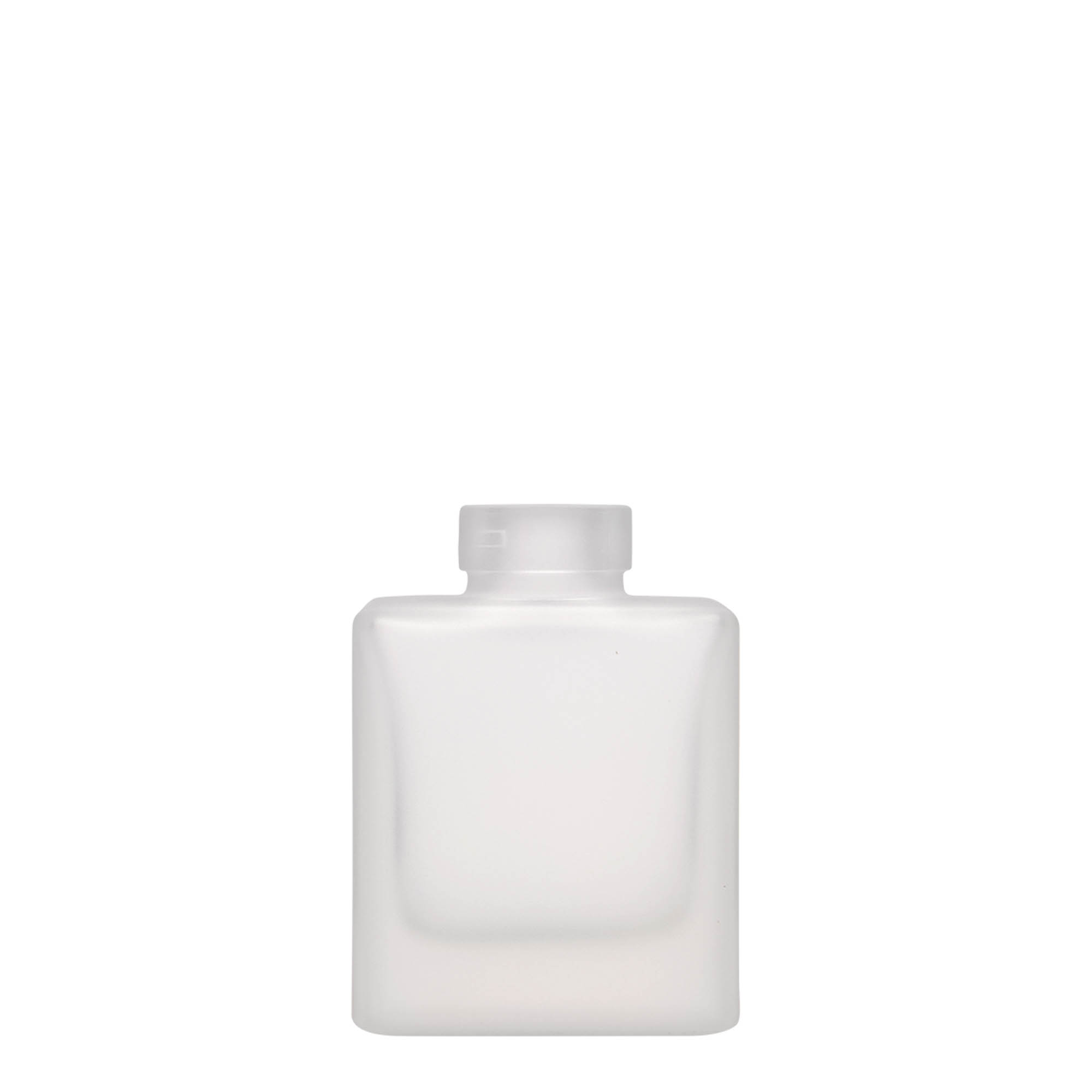 100 ml klaaspudel 'Cube', ruudukujuline, jäätunud, suuava: kork 100 ml klaaspudel 'Cube', ruudukujuline, jäätunud, suuava: kork