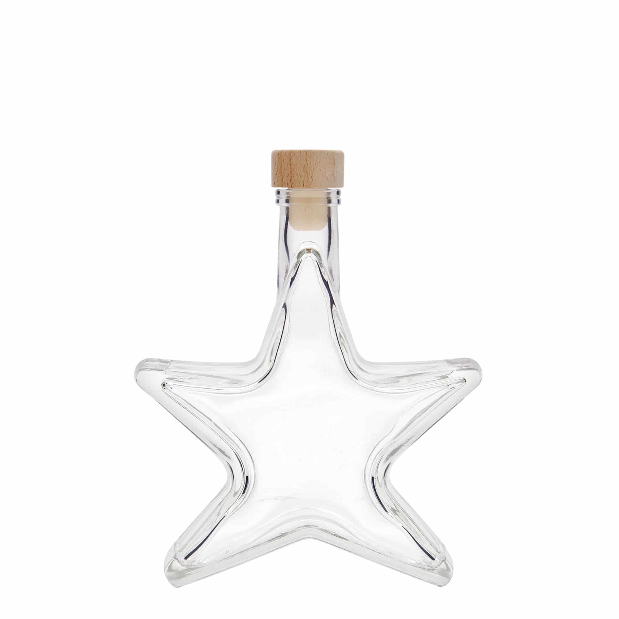 200 ml klaaspudel 'Stern', ava: kork