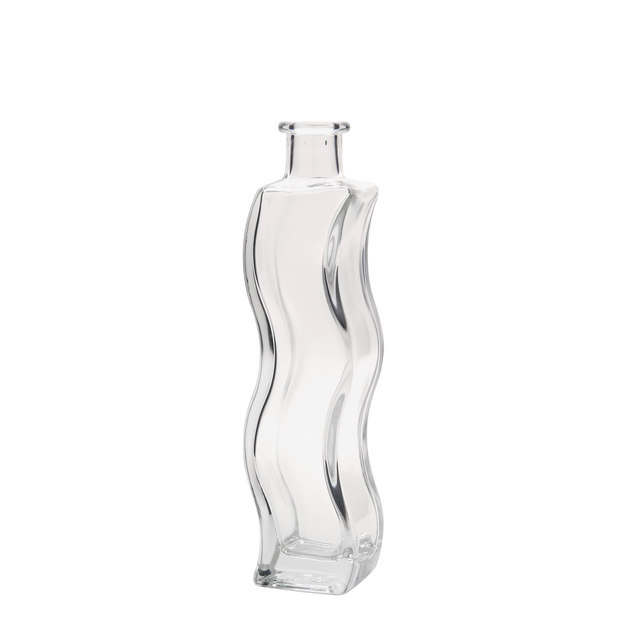 200 ml klaaspudel 'Laine', ruudukujuline, sulgur: kork