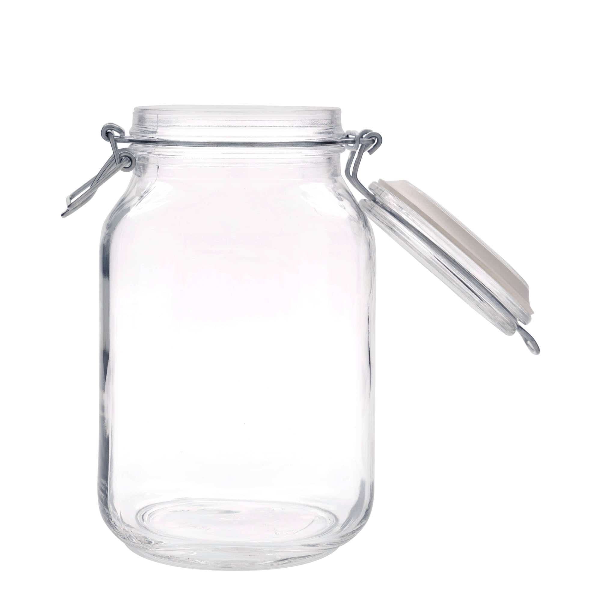 2000 ml traatkaanega purk 'Fido', ruudukujuline, sulgur: traatkaas