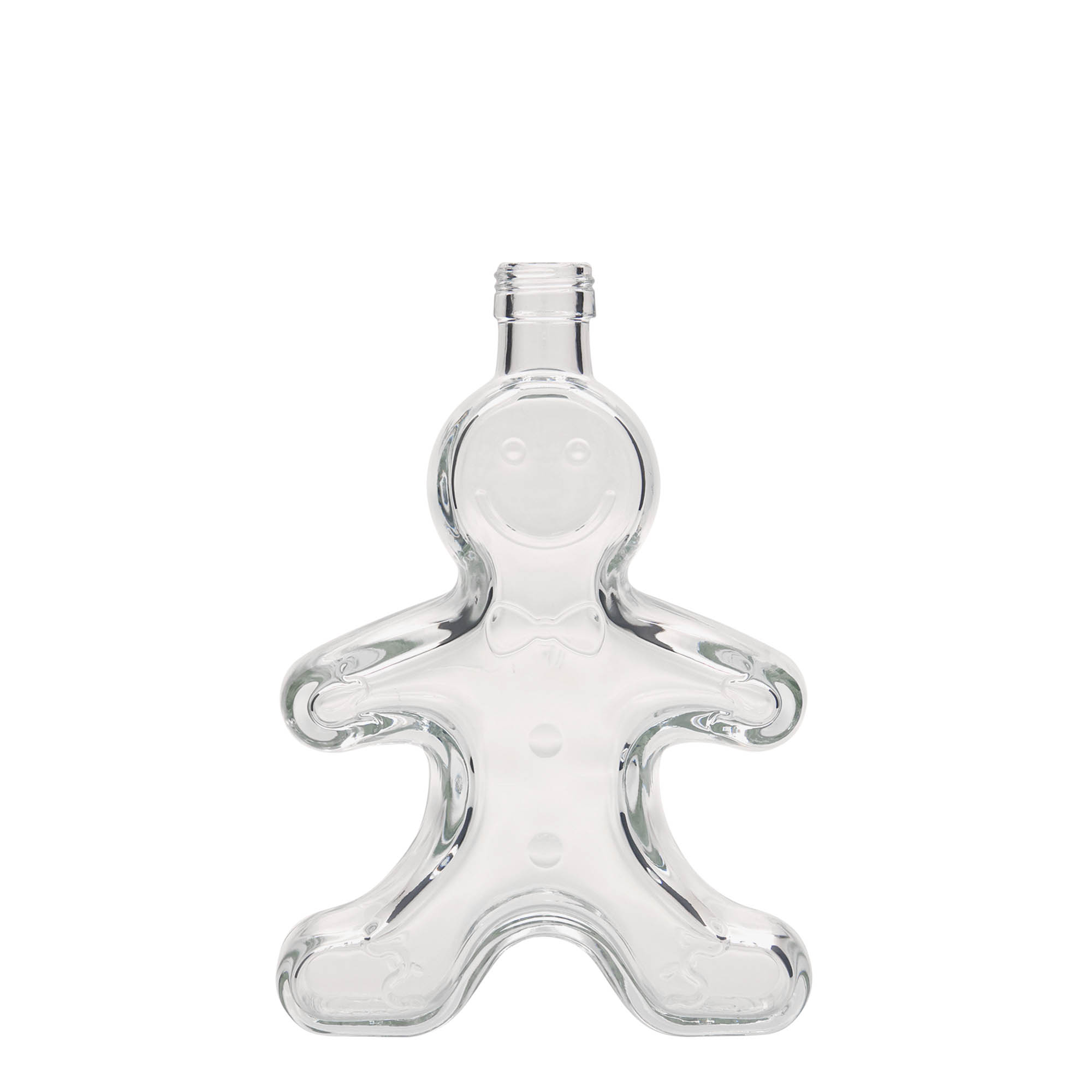 250 ml klaaspudel 'Lebkuchenmann', suuava: PP 24 250 ml klaaspudel 'Lebkuchenmann', suuava: PP 24