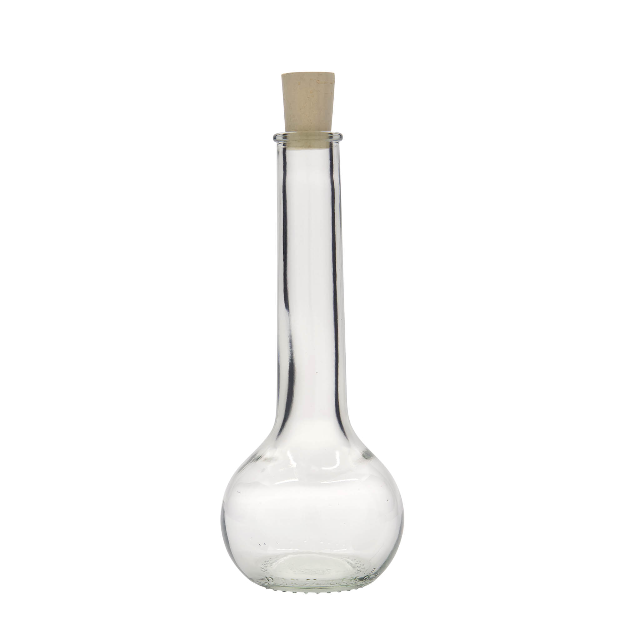 200 ml klaaspudel „Tulipano“, avale: kork