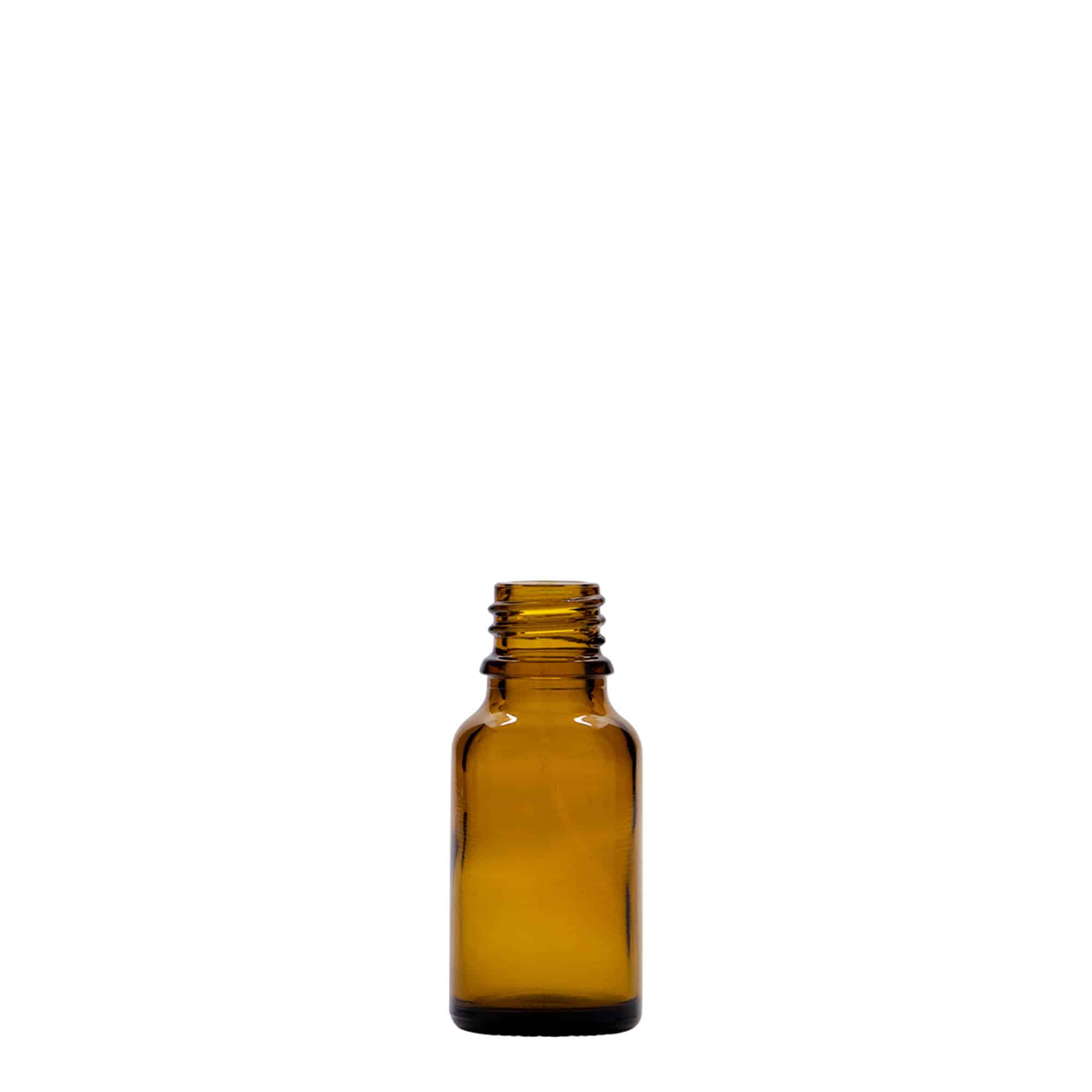 15 ml meditsiinipudel, klaas, pruun, suuava: DIN 18