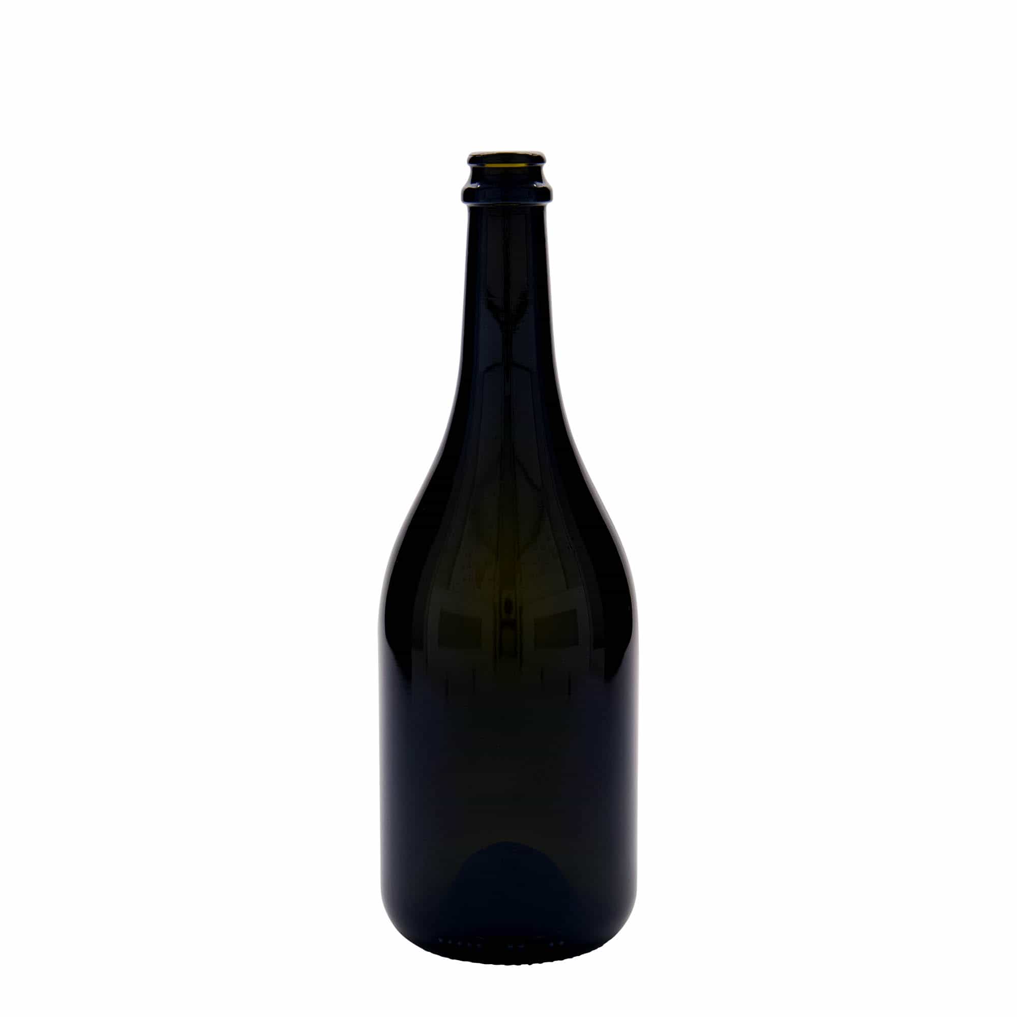 750 ml õllepudel 'Horta', klaas, antiikroheline, sulgur: kroonkork
