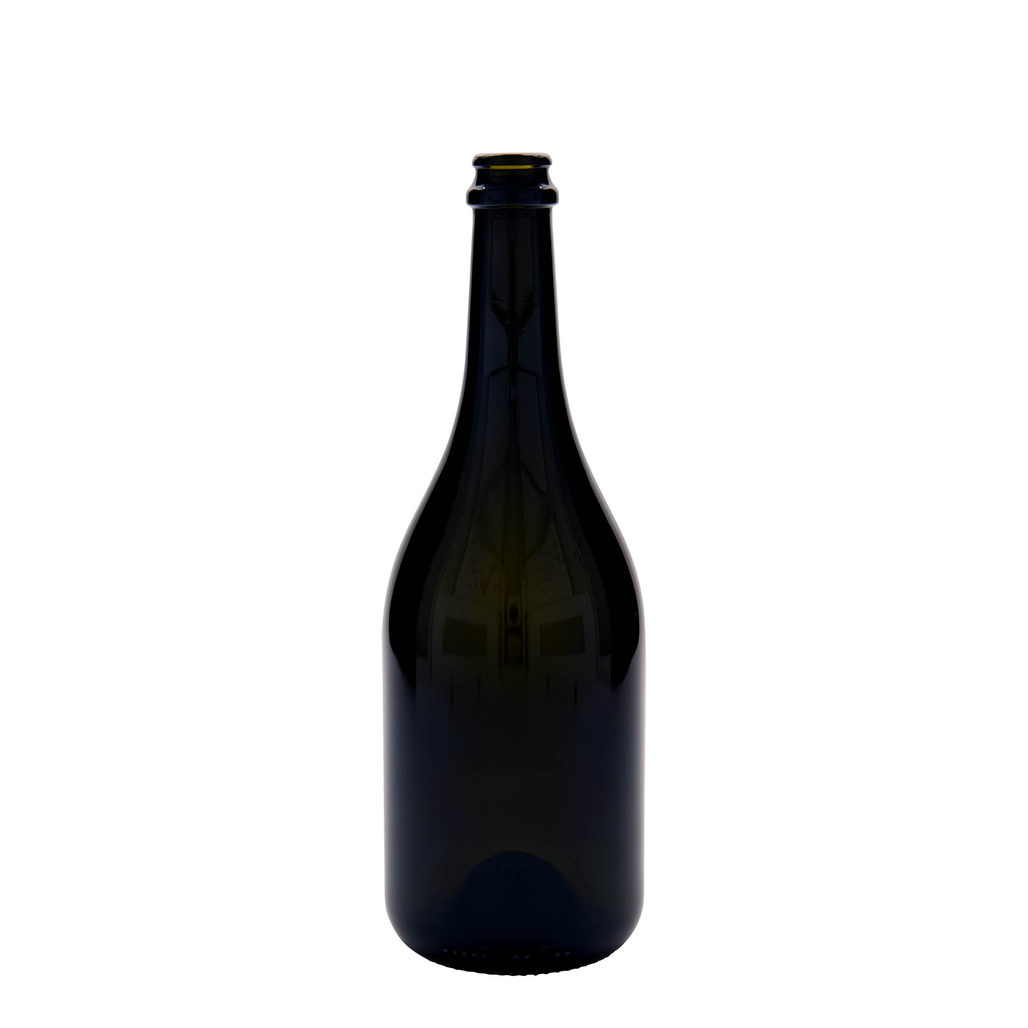 750 ml õllepudel 'Horta', klaas, antiikroheline, suuava: kroonkaan