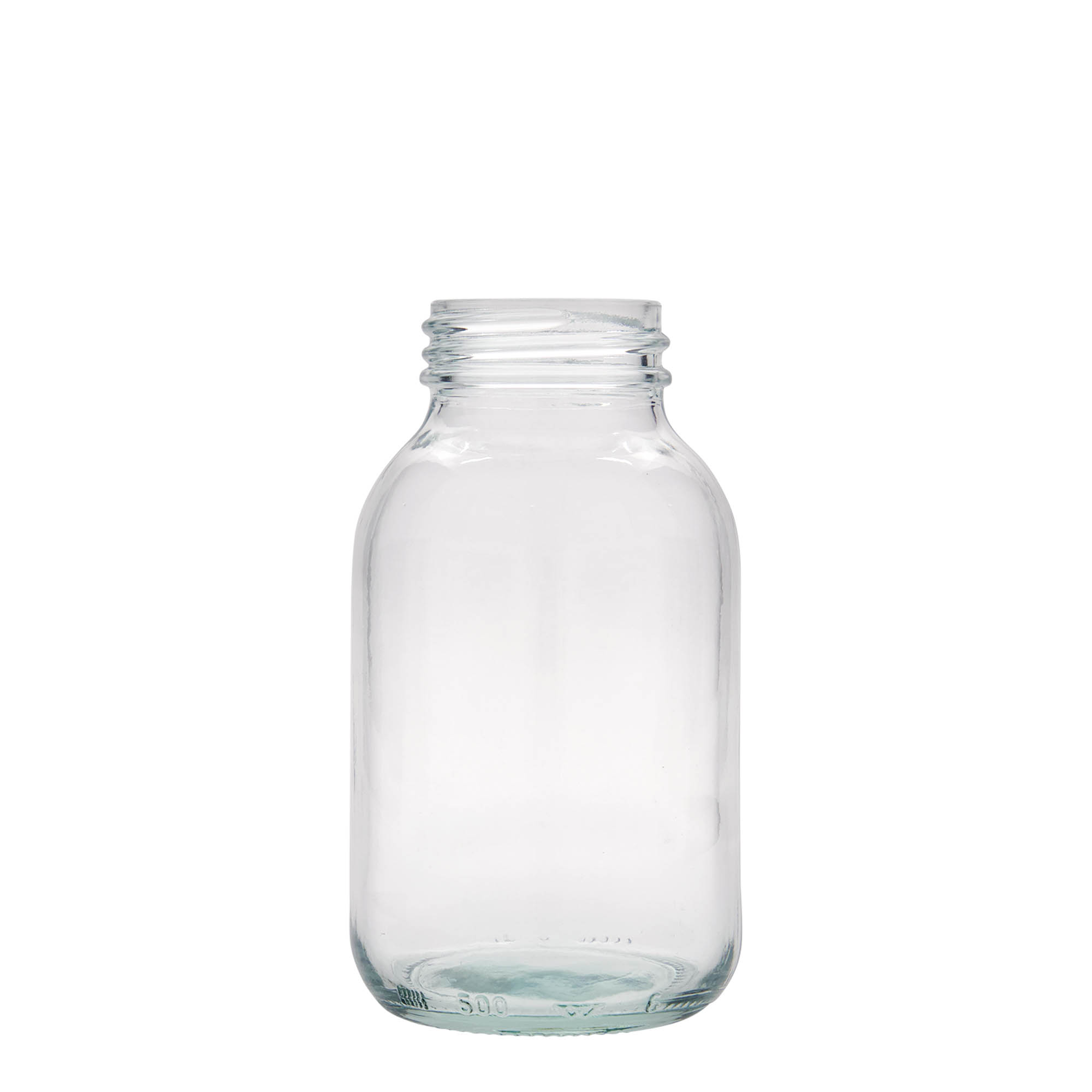 500 ml laiakaelne klaaspurk, ava: DIN 55 500 ml laiakaelne klaaspurk, ava: DIN 55