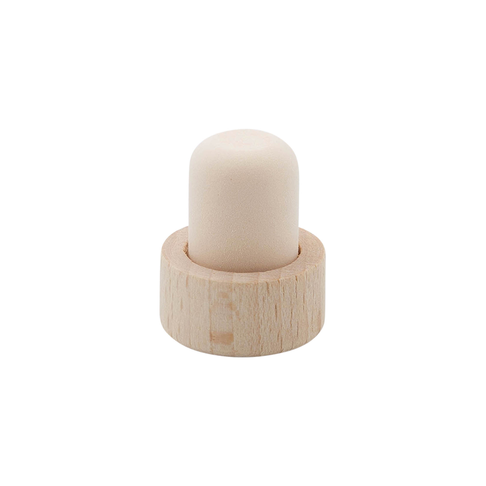 Käepideme kork 19 mm, puit/plastik, sobib avale: kork