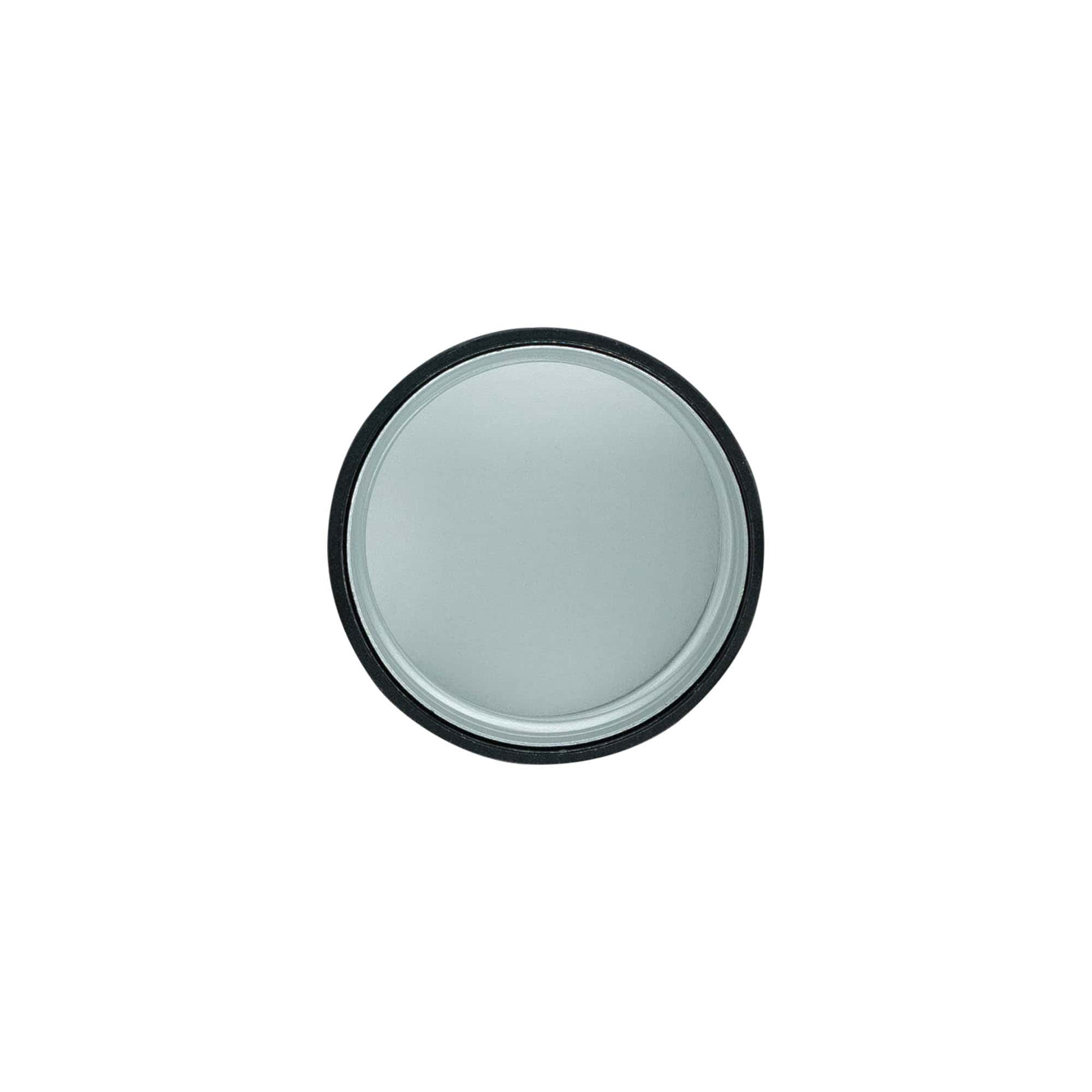 Kruvikork, metall-plastik, must, suue jaoks: PP 31,5